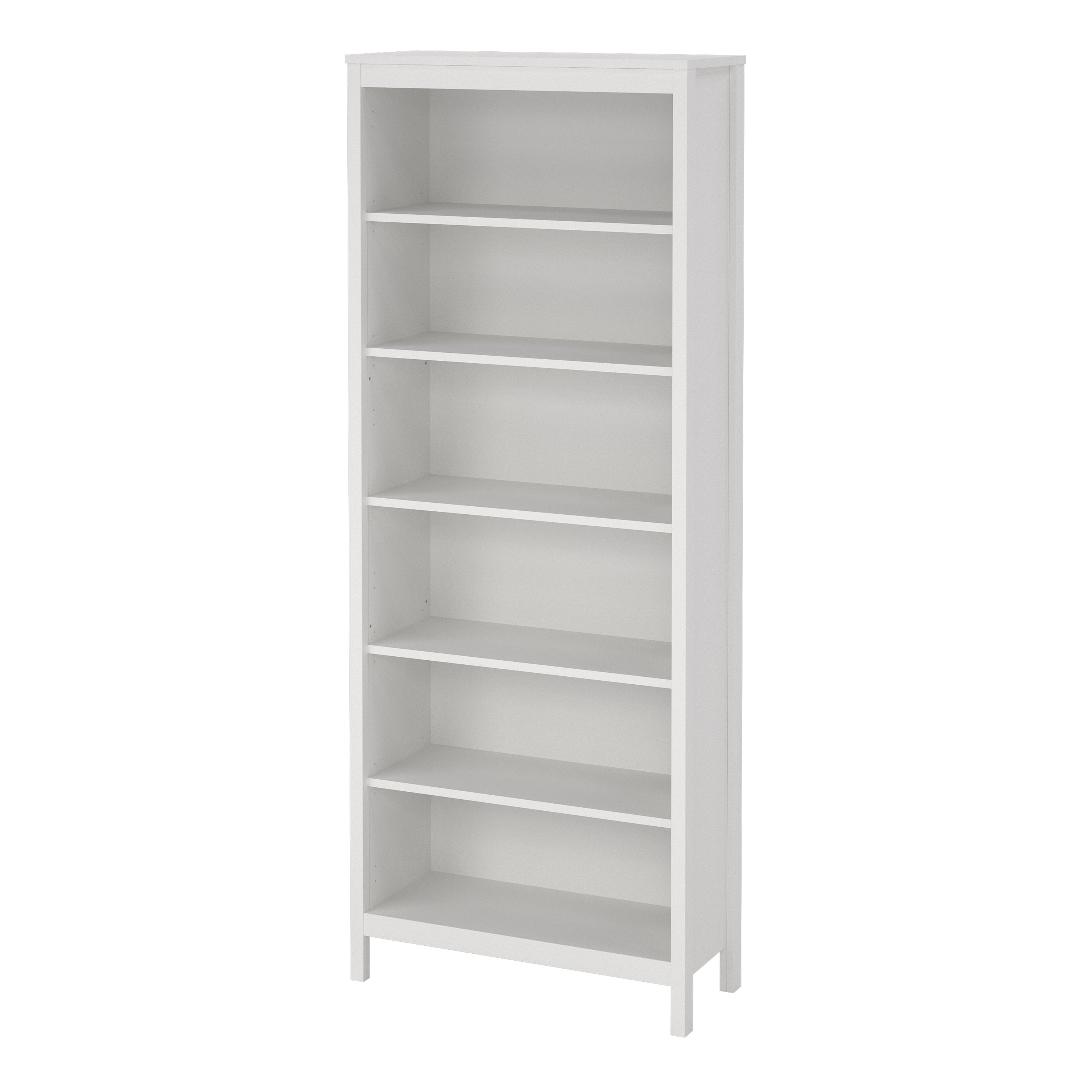 Barcelona Bookcase in White – FTG, view 3