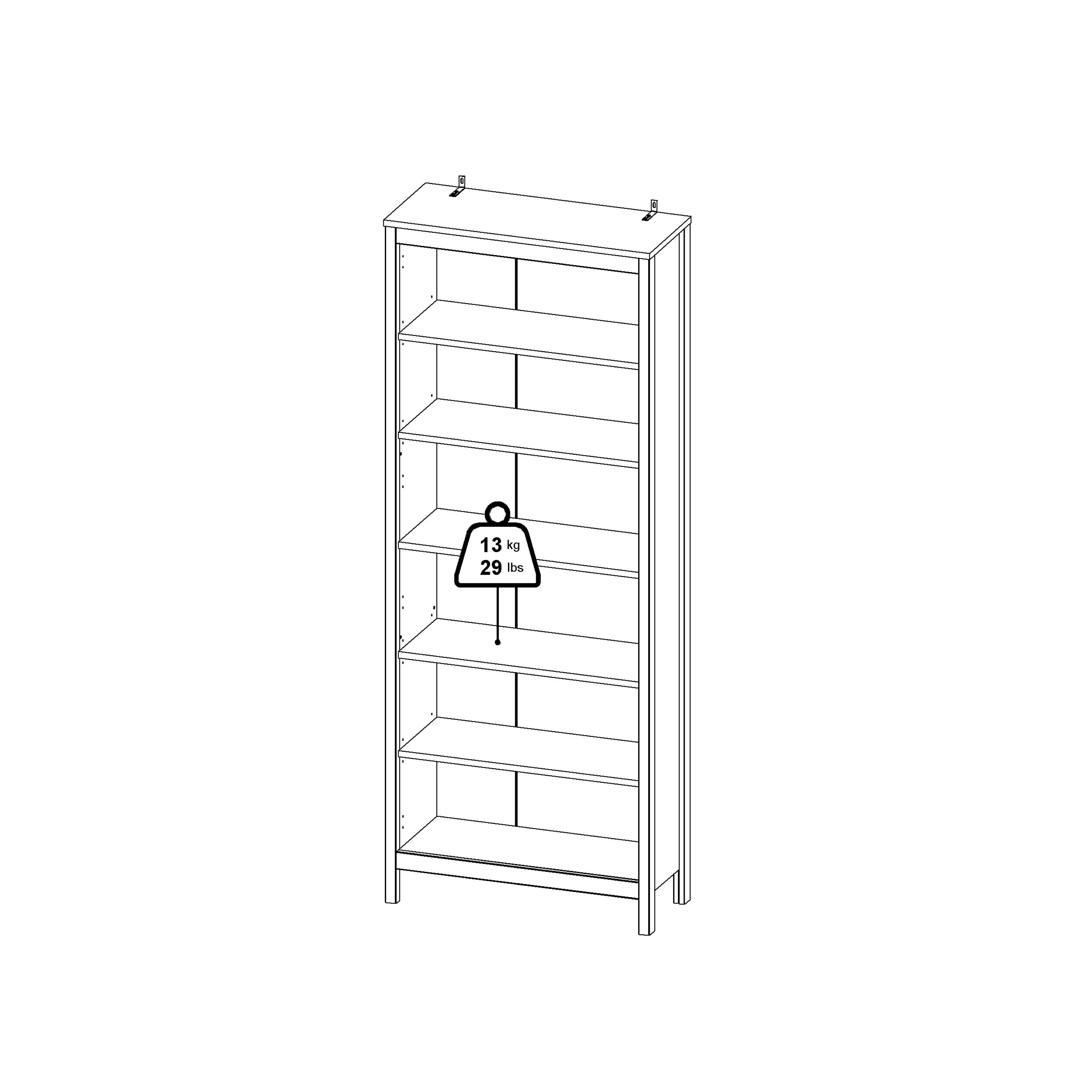 Barcelona Bookcase in Black – FTG, view 11