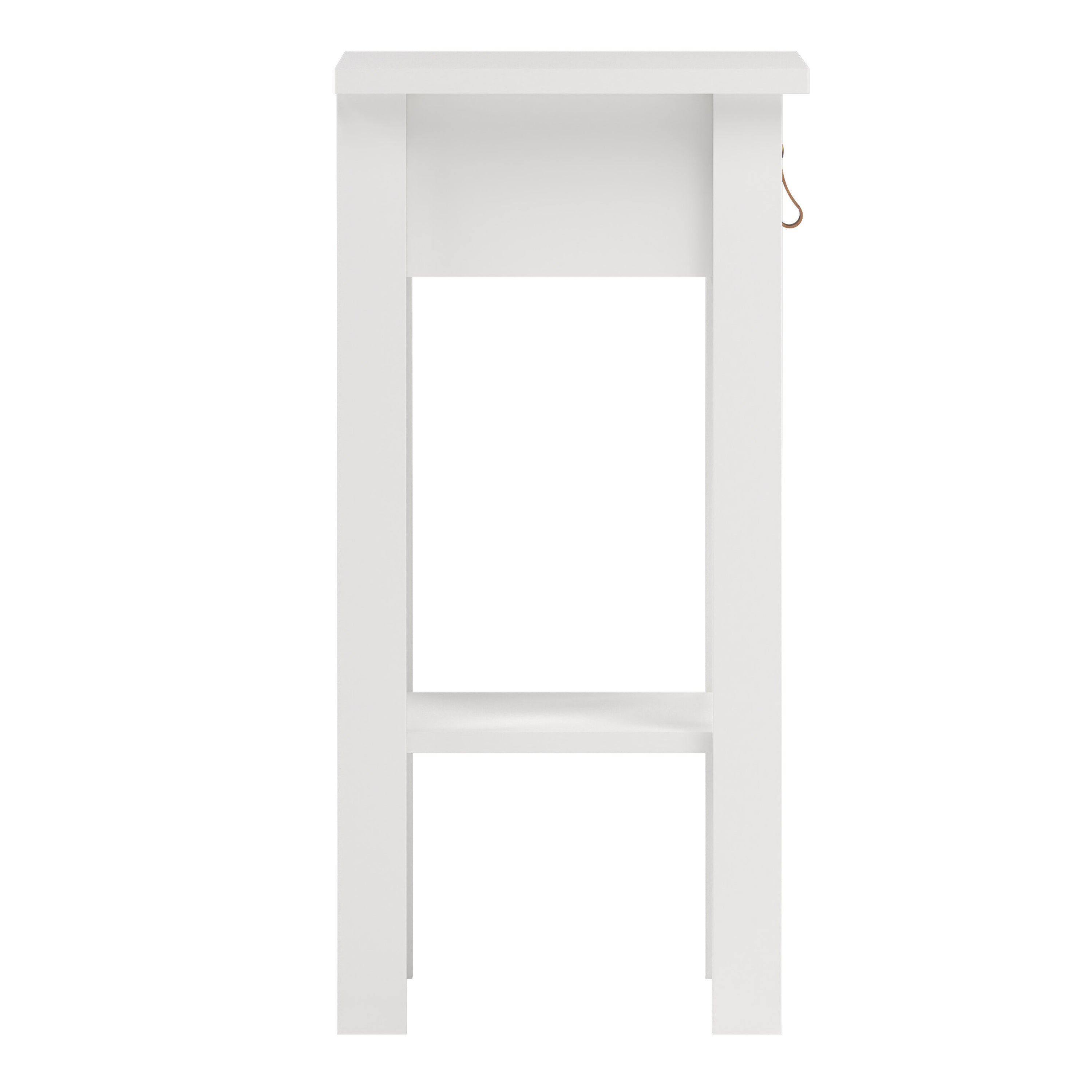Barcelona Bedside Table with 1 Drawer in White – FTG, view 4