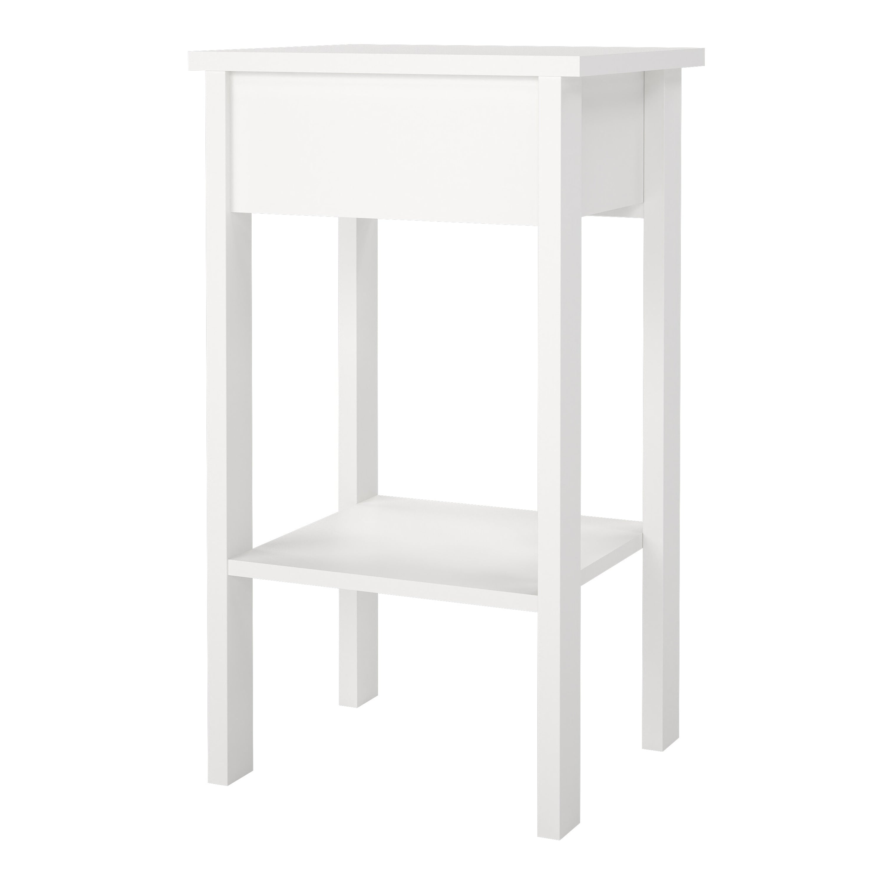 Barcelona Bedside Table with 1 Drawer in White – FTG, view 5