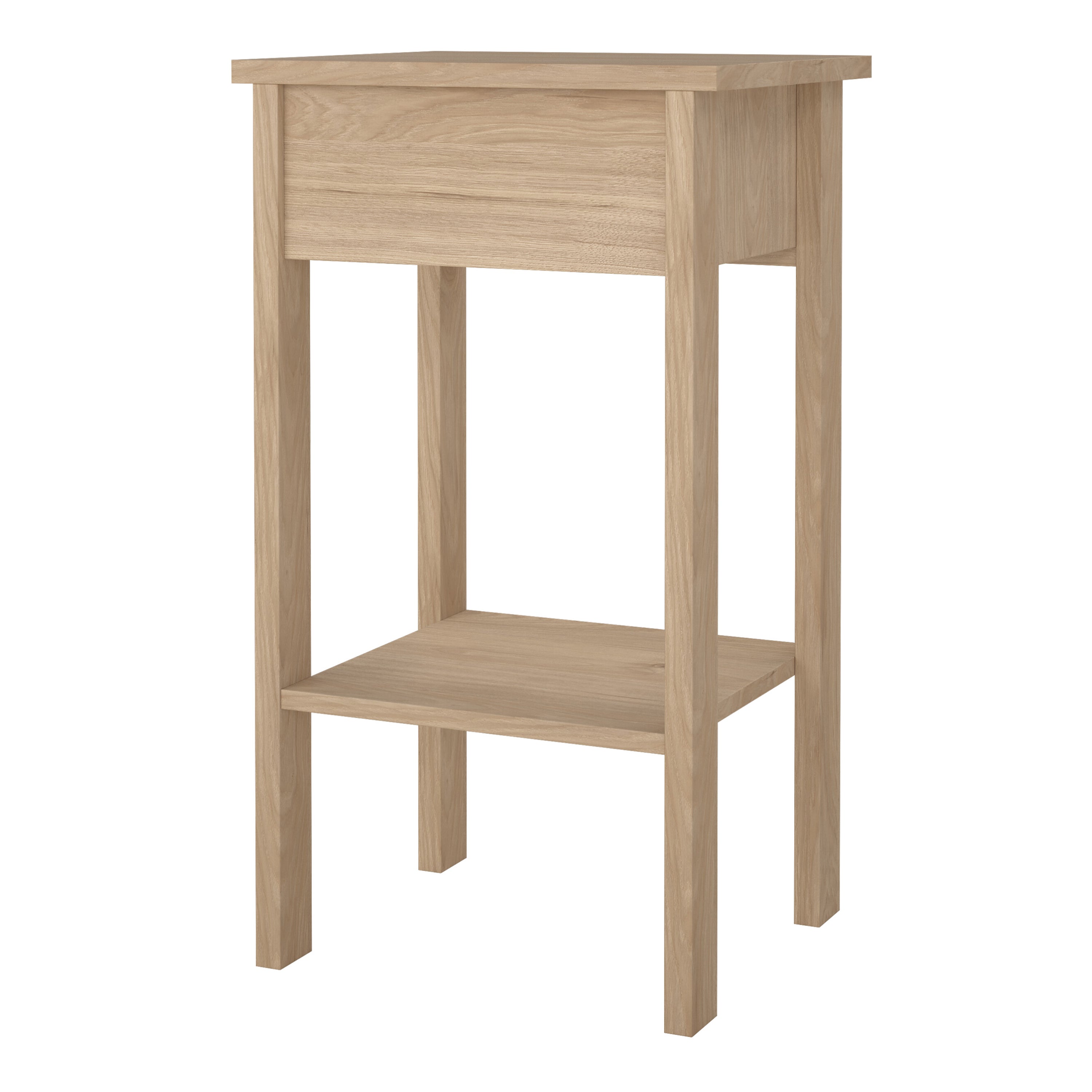 Barcelona Bedside Table with 1 Drawers in Jackson Hickory Oak – FTG, view 5