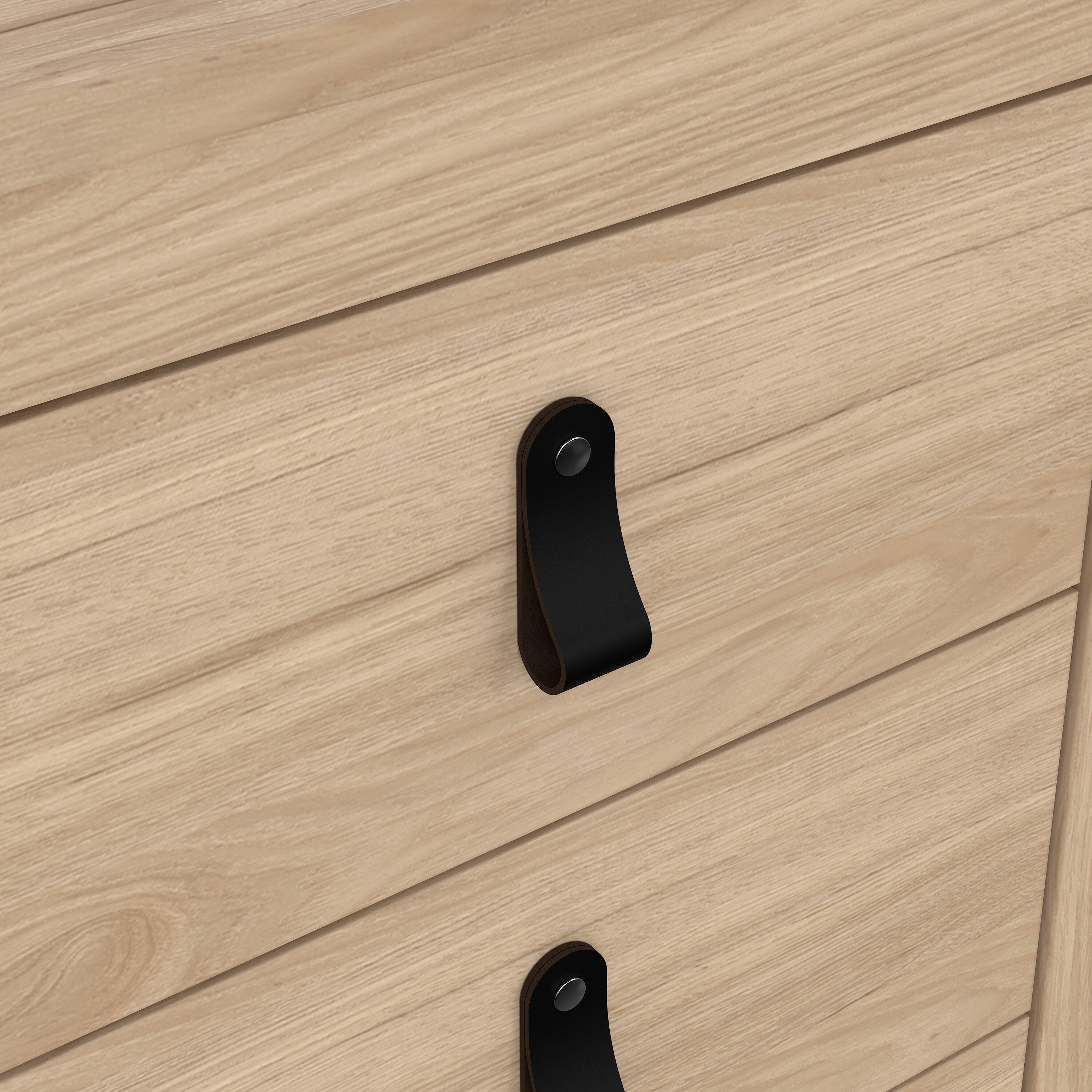 Barcelona Bedside Table 3 Drawers in Jackson Hickory Oak – FTG, view 8