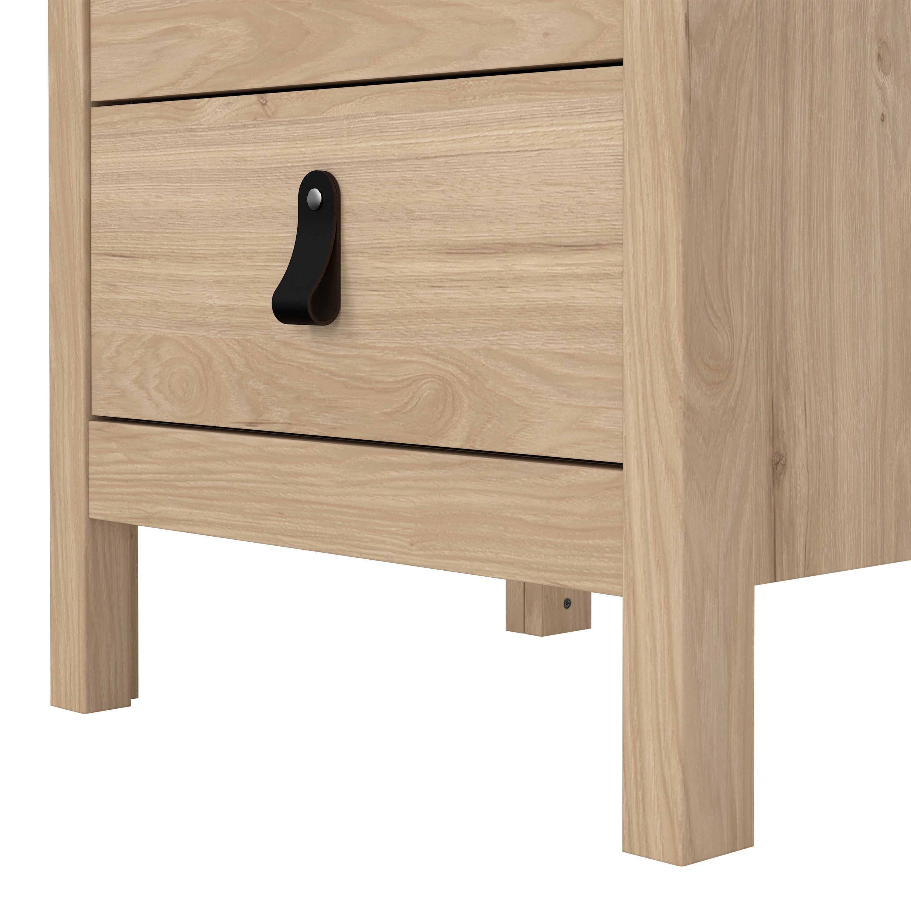 Barcelona Bedside Table 3 Drawers in Jackson Hickory Oak – FTG, view 9