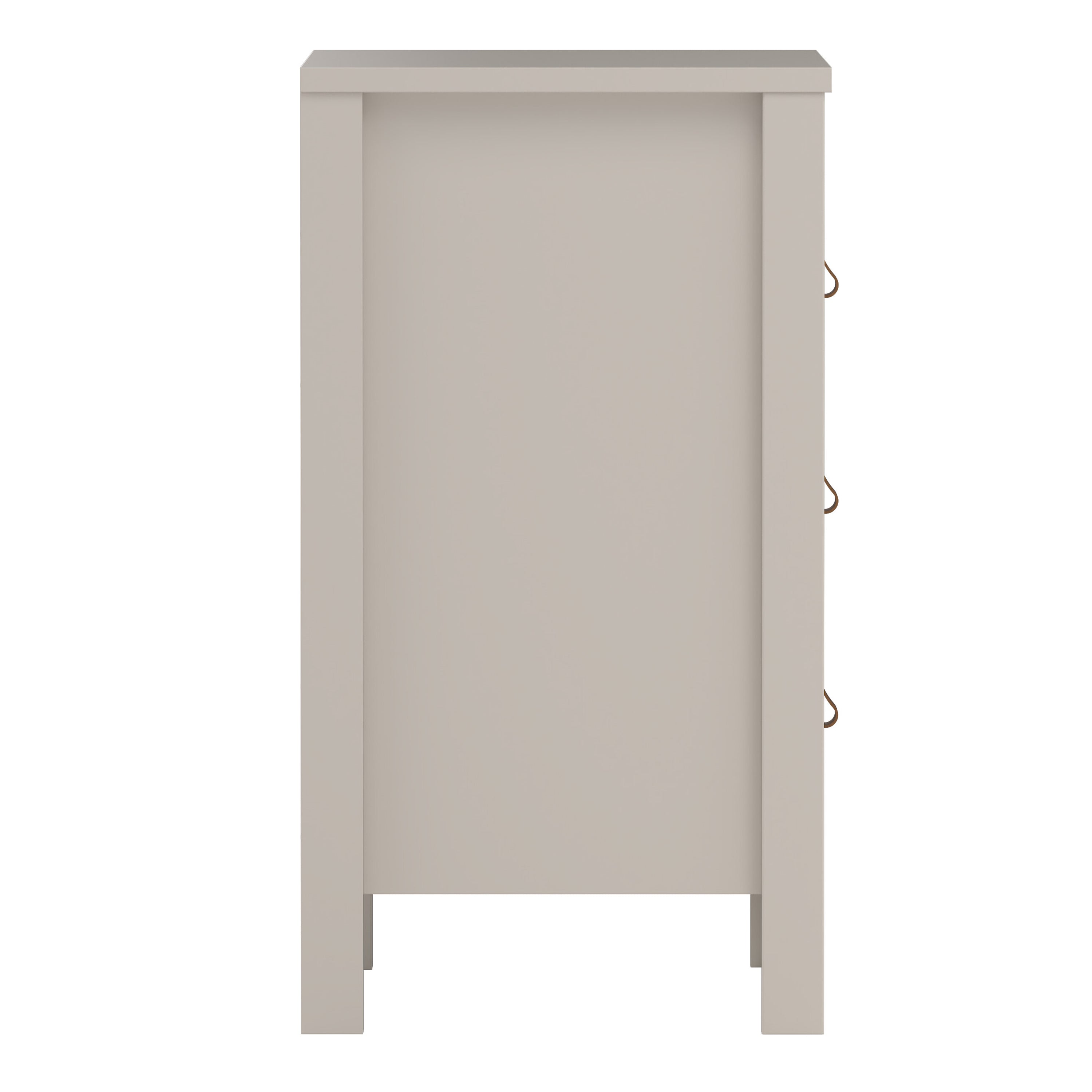 Barcelona Bedside Table 3 Drawers in Cashmere – FTG, view 6