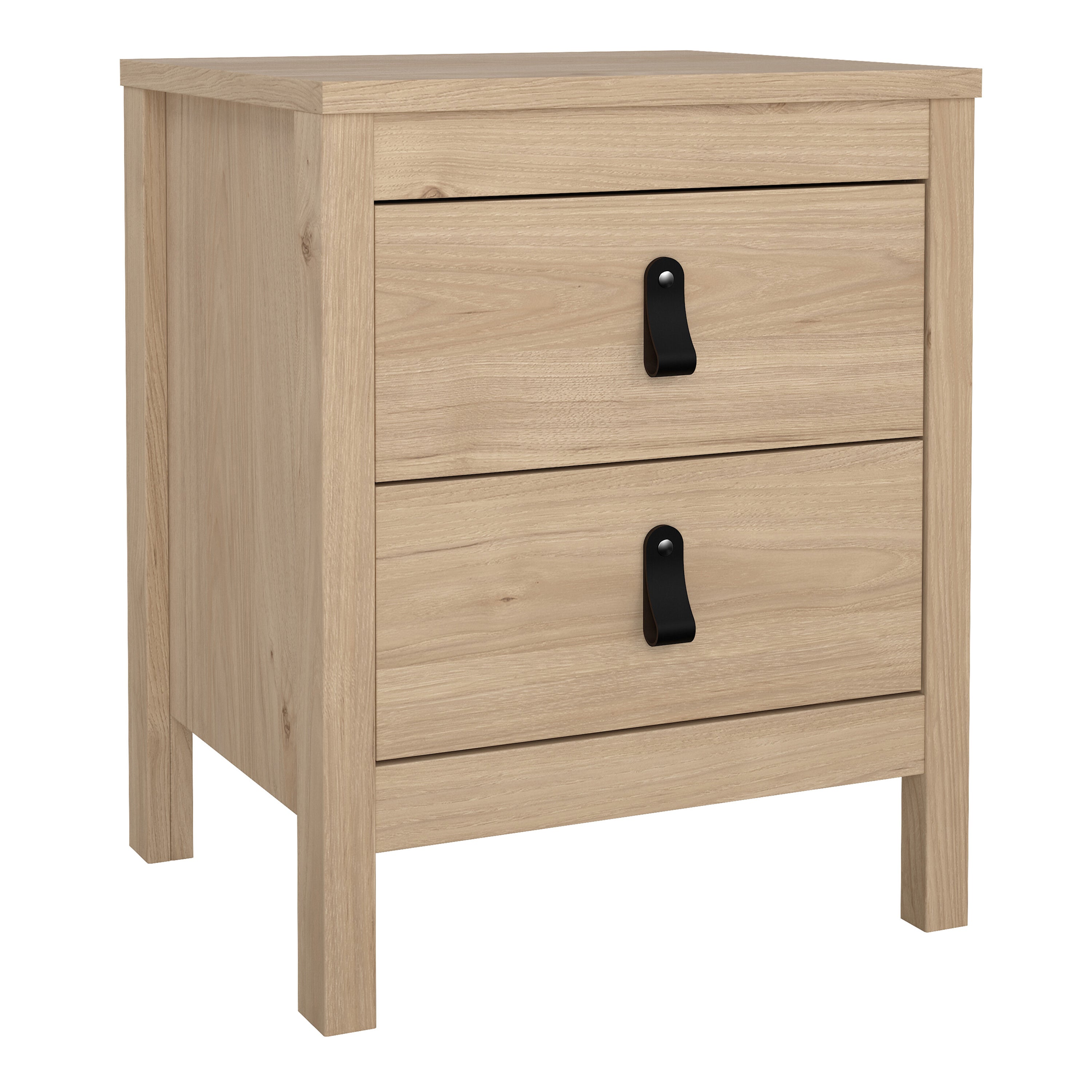 Barcelona Package – Bedside Table 2 Drawers + Chest 5 Drawers + 2 Door Wardrobe in Jackson Hickory Oak