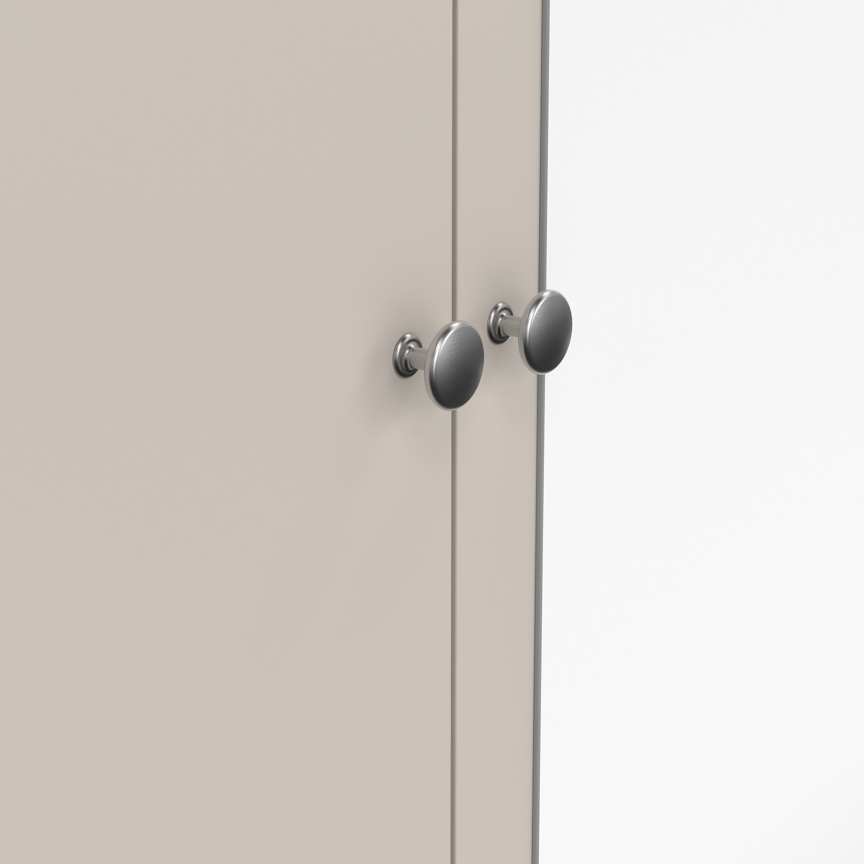 Madrid Wardrobe with 2 Doors + 1 Mirror Door + 2 Drawers in Cashmere – FTG, view 8