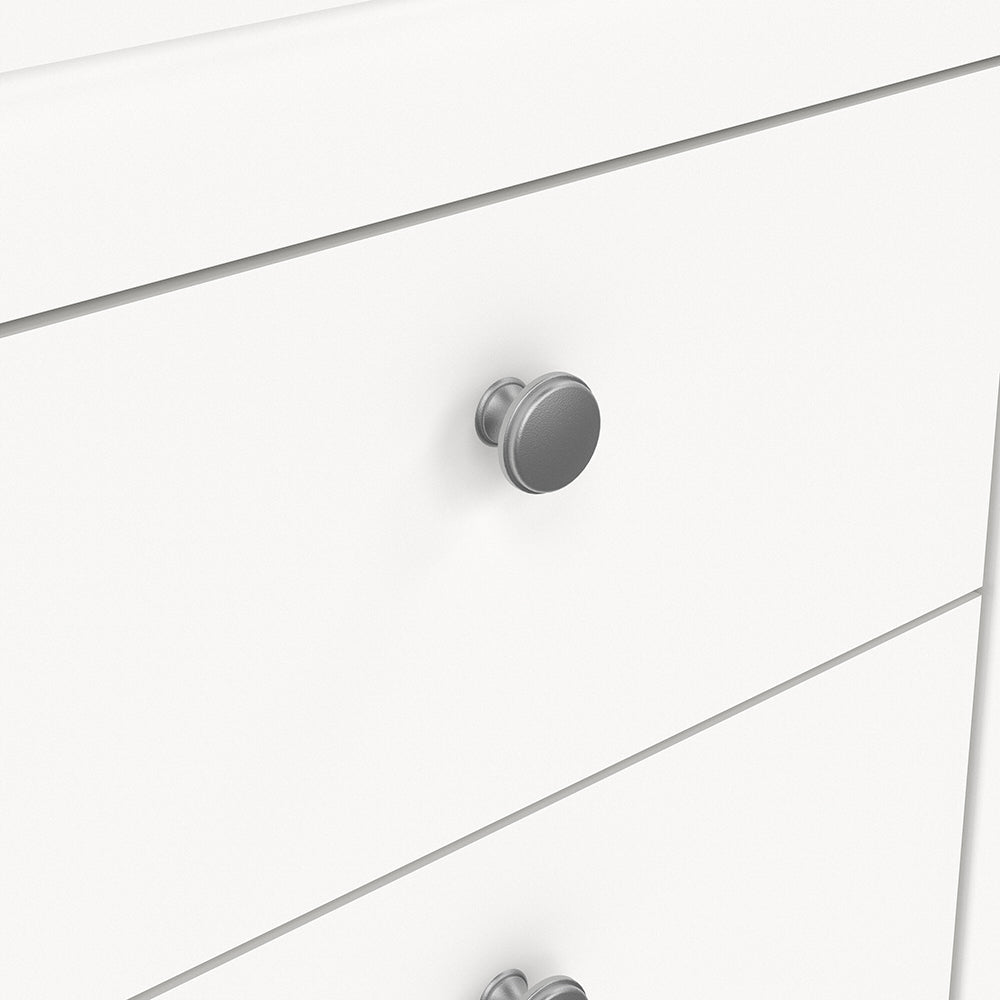 Madrid Bedside Table 2 Drawers in White – FTG, view 9
