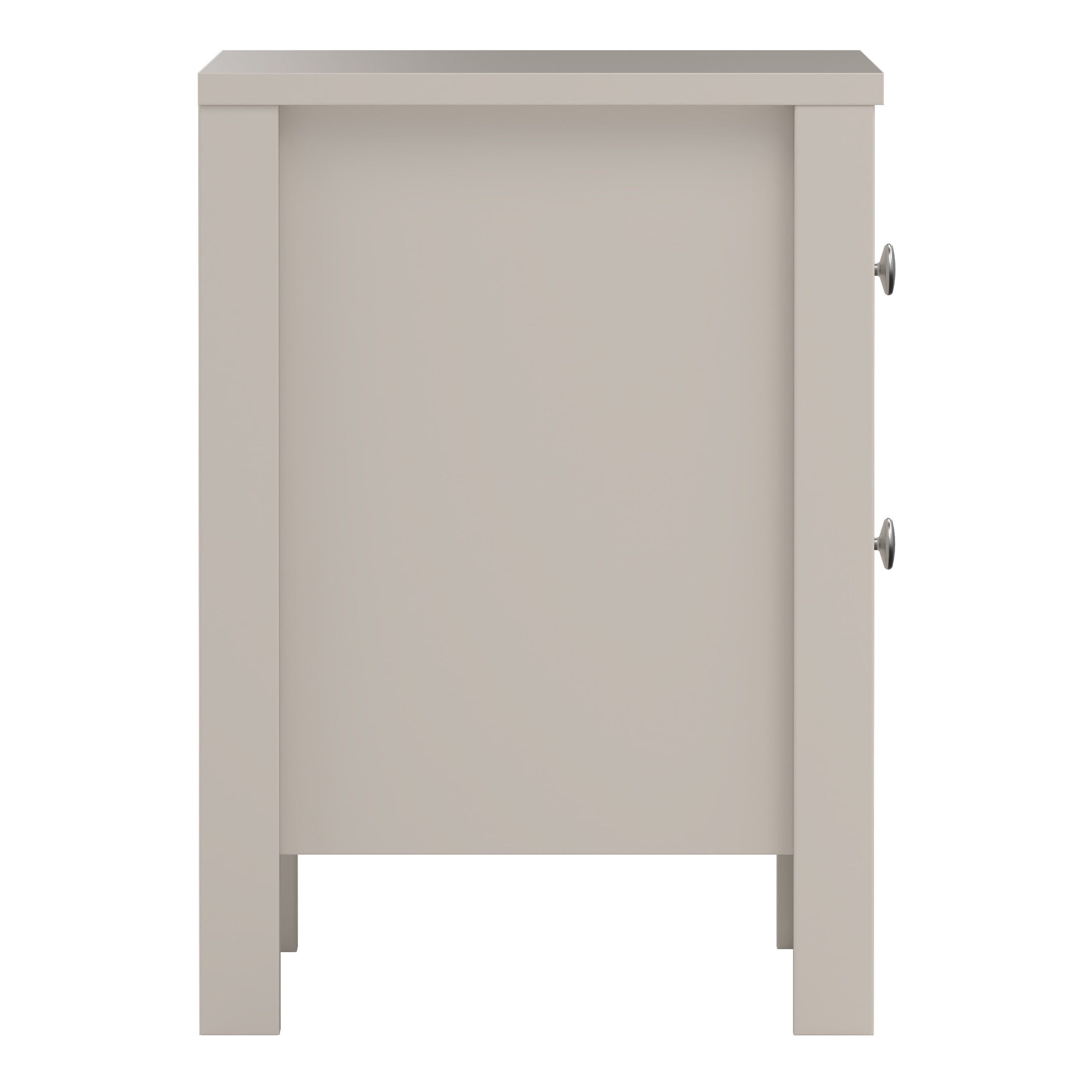 Madrid Bedside Table 2 Drawers in Cashmere – FTG, view 4