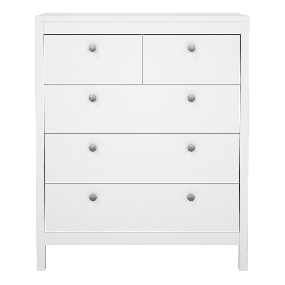 Madrid Chest 3+2 Drawers in White – FTG, view 2