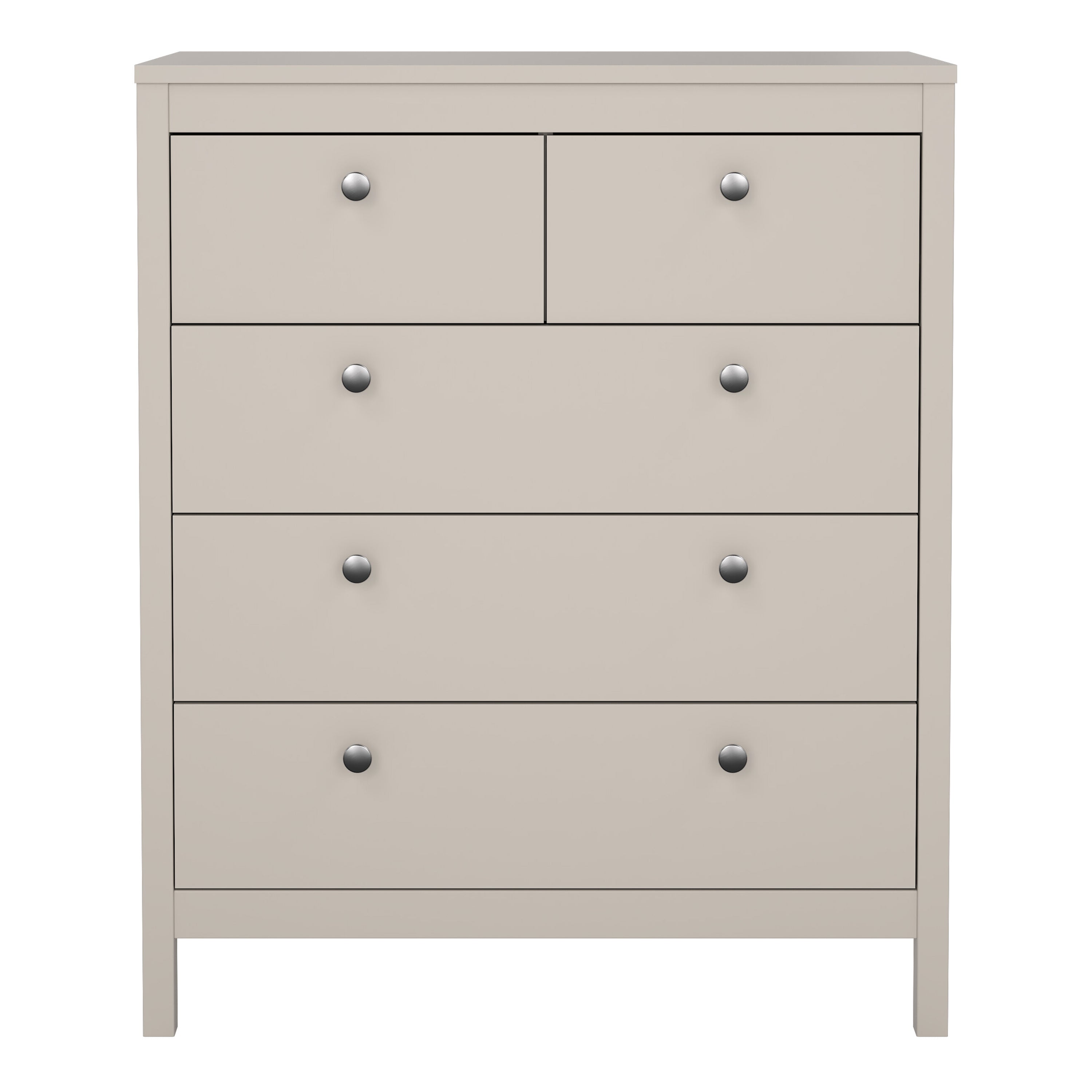 Madrid Chest 3+2 Drawers in Cashmere – FTG, view 2