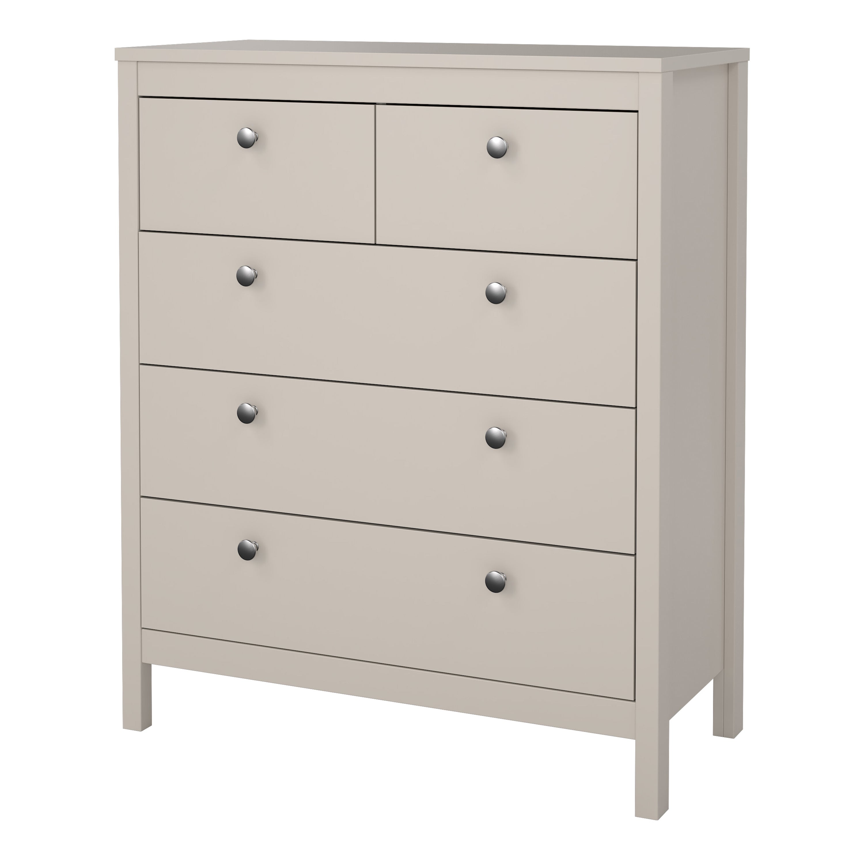 Madrid Chest 3+2 Drawers in Cashmere – FTG, view 3