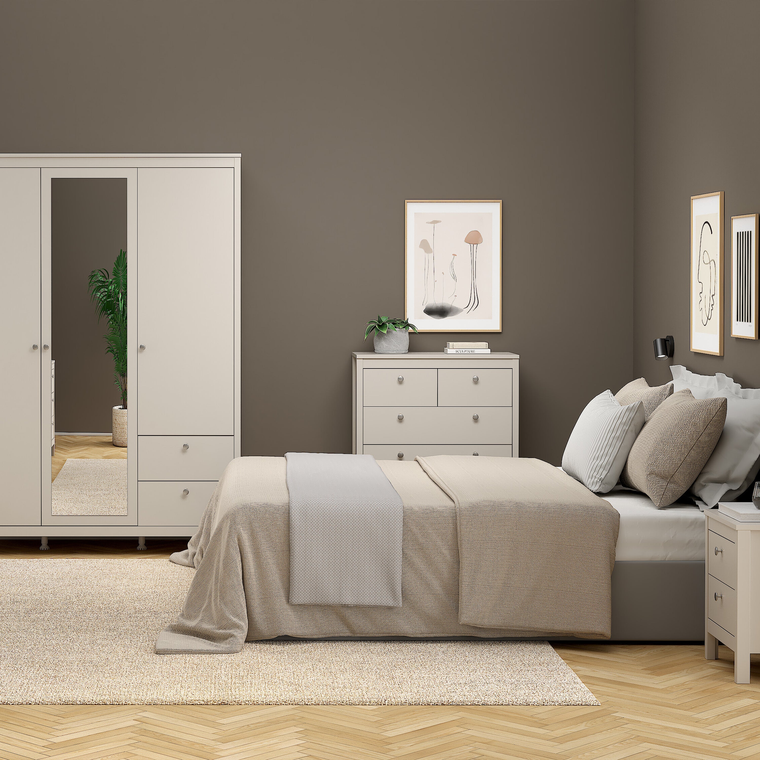Madrid Chest 3+2 Drawers in Cashmere – FTG, view 6