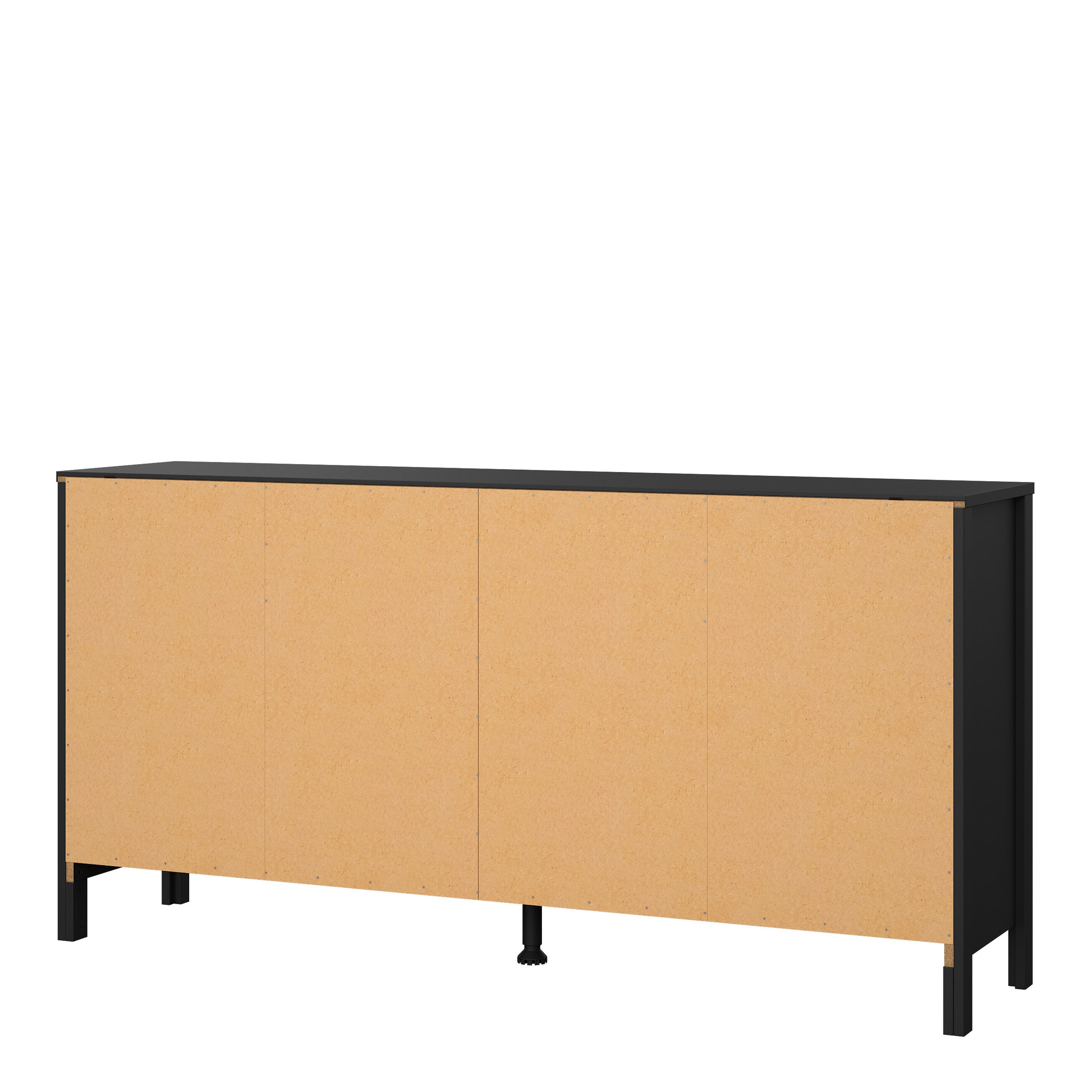 Madrid Double Dresser 4+4 Drawers in Matt Black – FTG, view 4