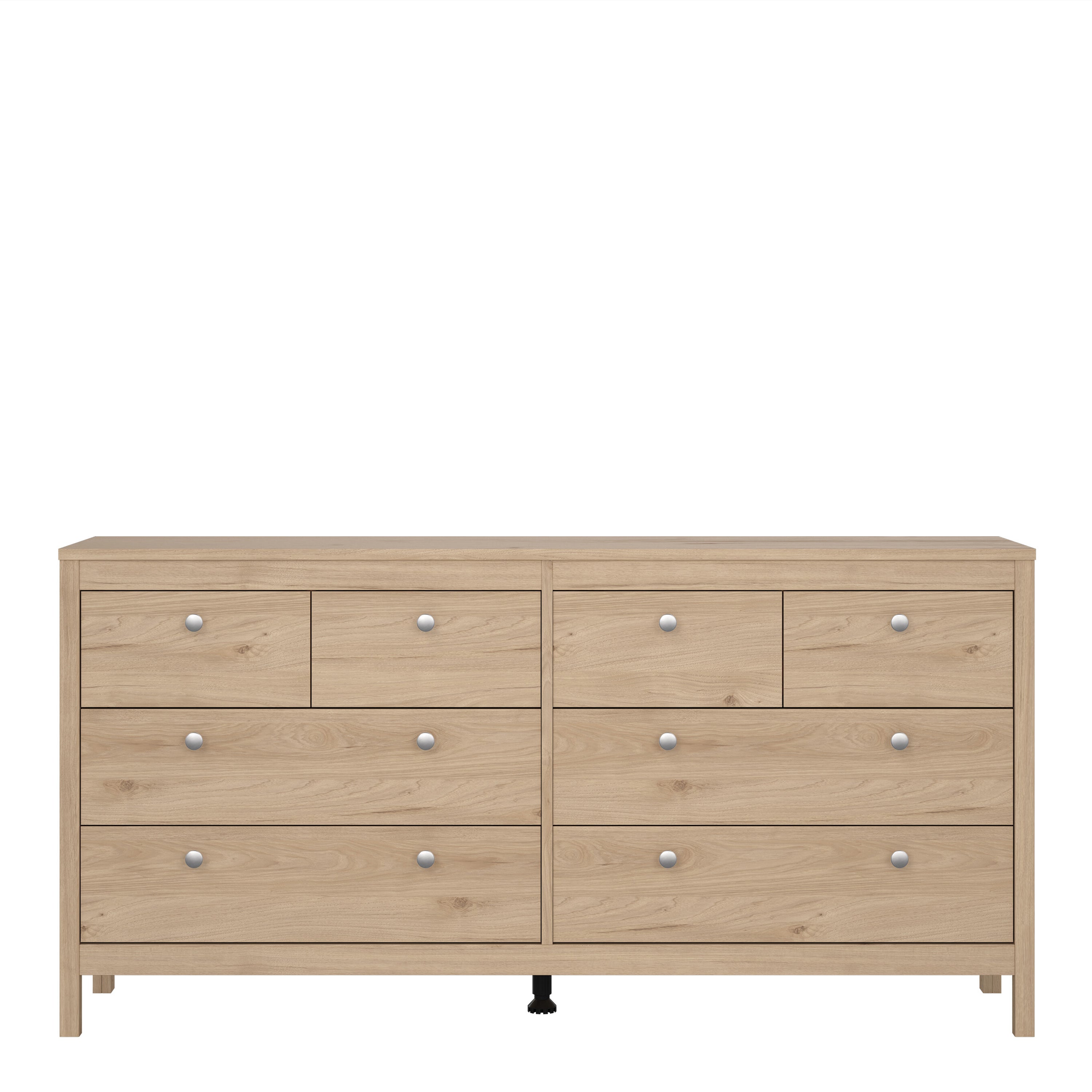 Madrid Double Dresser 4+4 Drawers in Jackson Hickory Oak – FTG, view 2