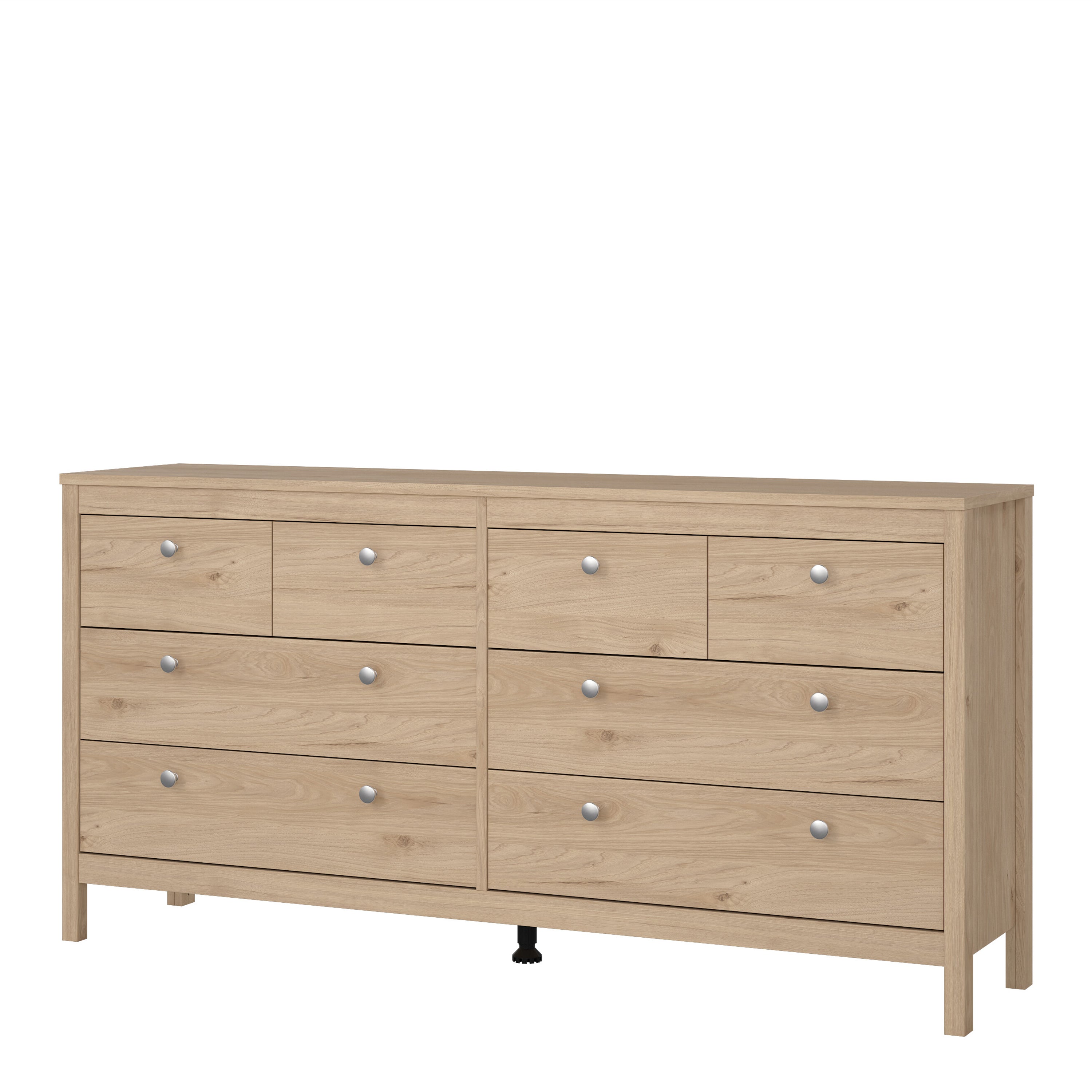 Madrid Double Dresser 4+4 Drawers in Jackson Hickory Oak – FTG, view 3