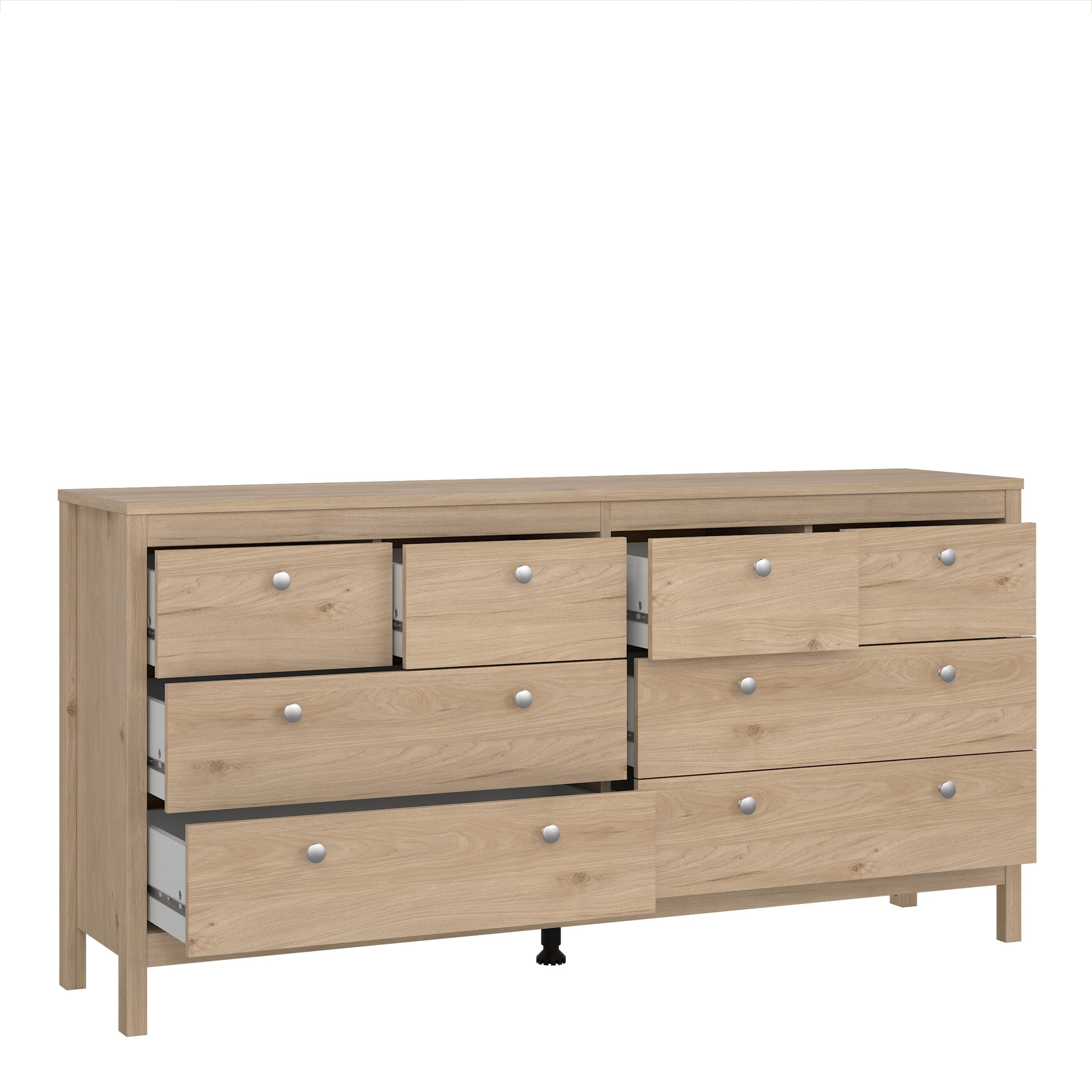 Madrid Double Dresser 4+4 Drawers in Jackson Hickory Oak – FTG, view 5