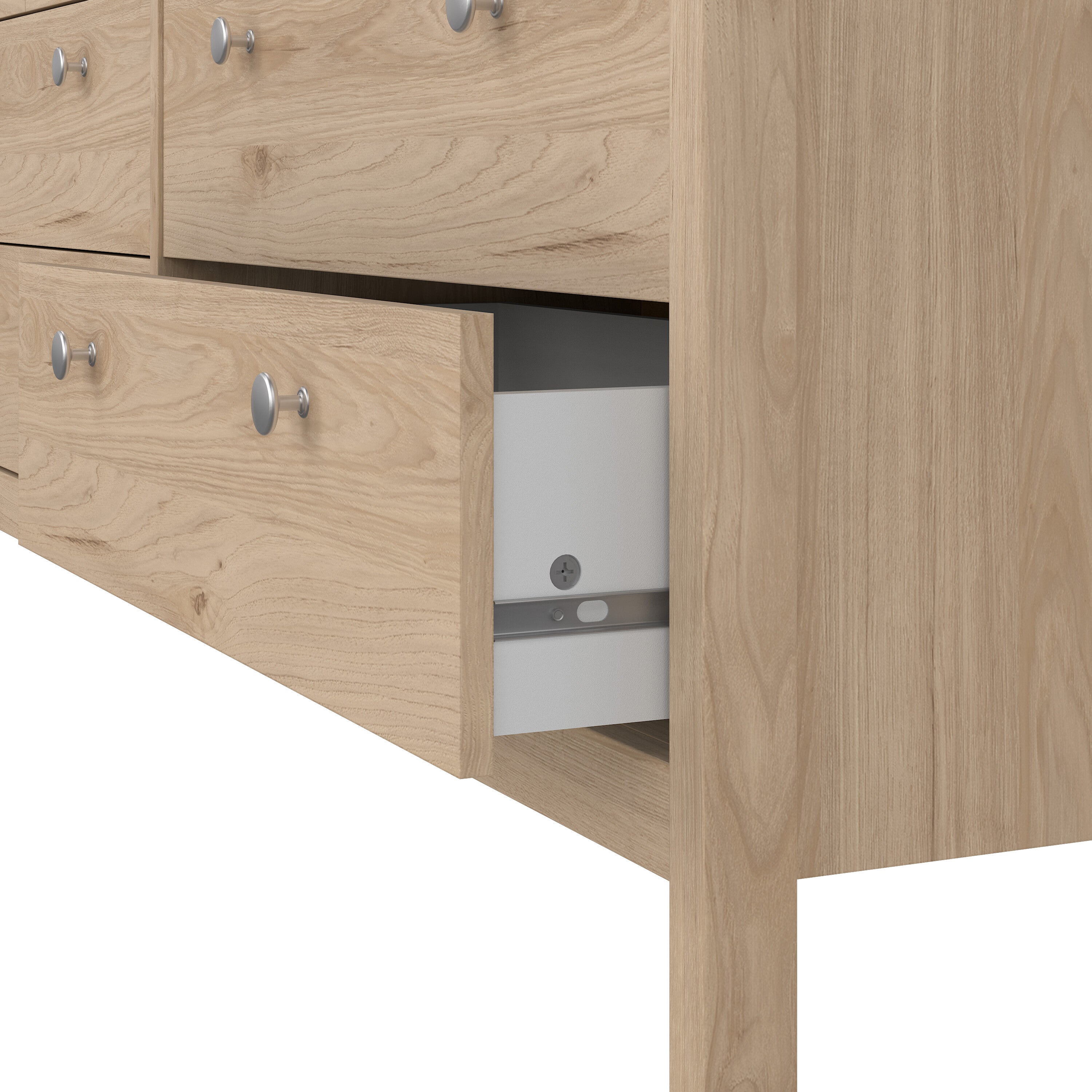 Madrid Double Dresser 4+4 Drawers in Jackson Hickory Oak – FTG, view 9
