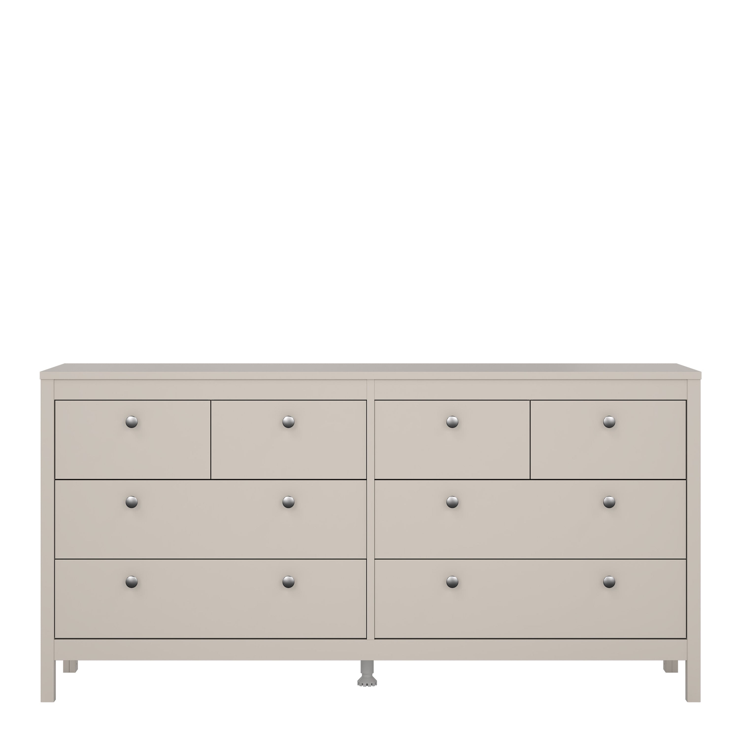 Madrid Double Dresser 4+4 Drawers in Cashmere – FTG, view 2