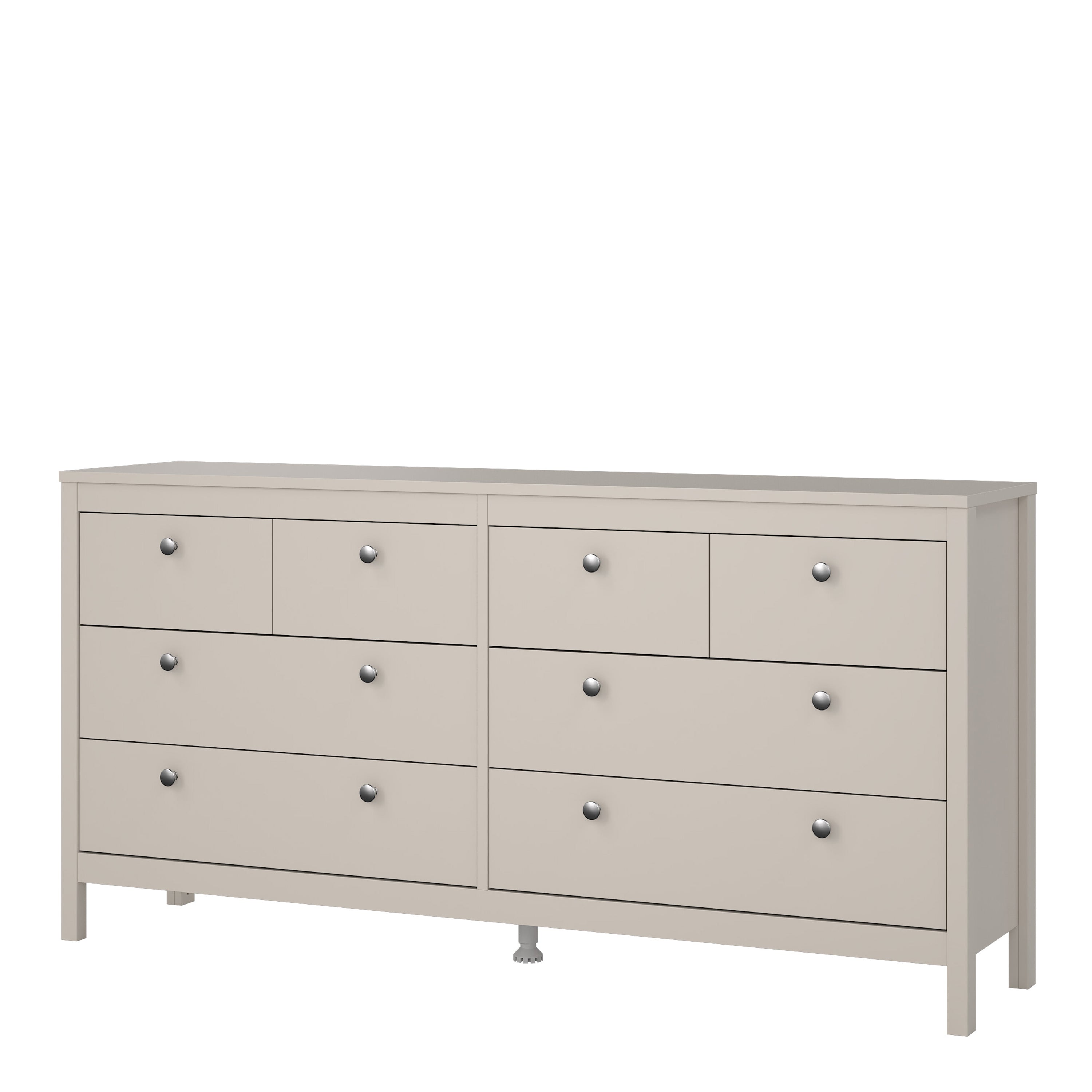 Madrid Double Dresser 4+4 Drawers in Cashmere – FTG, view 3
