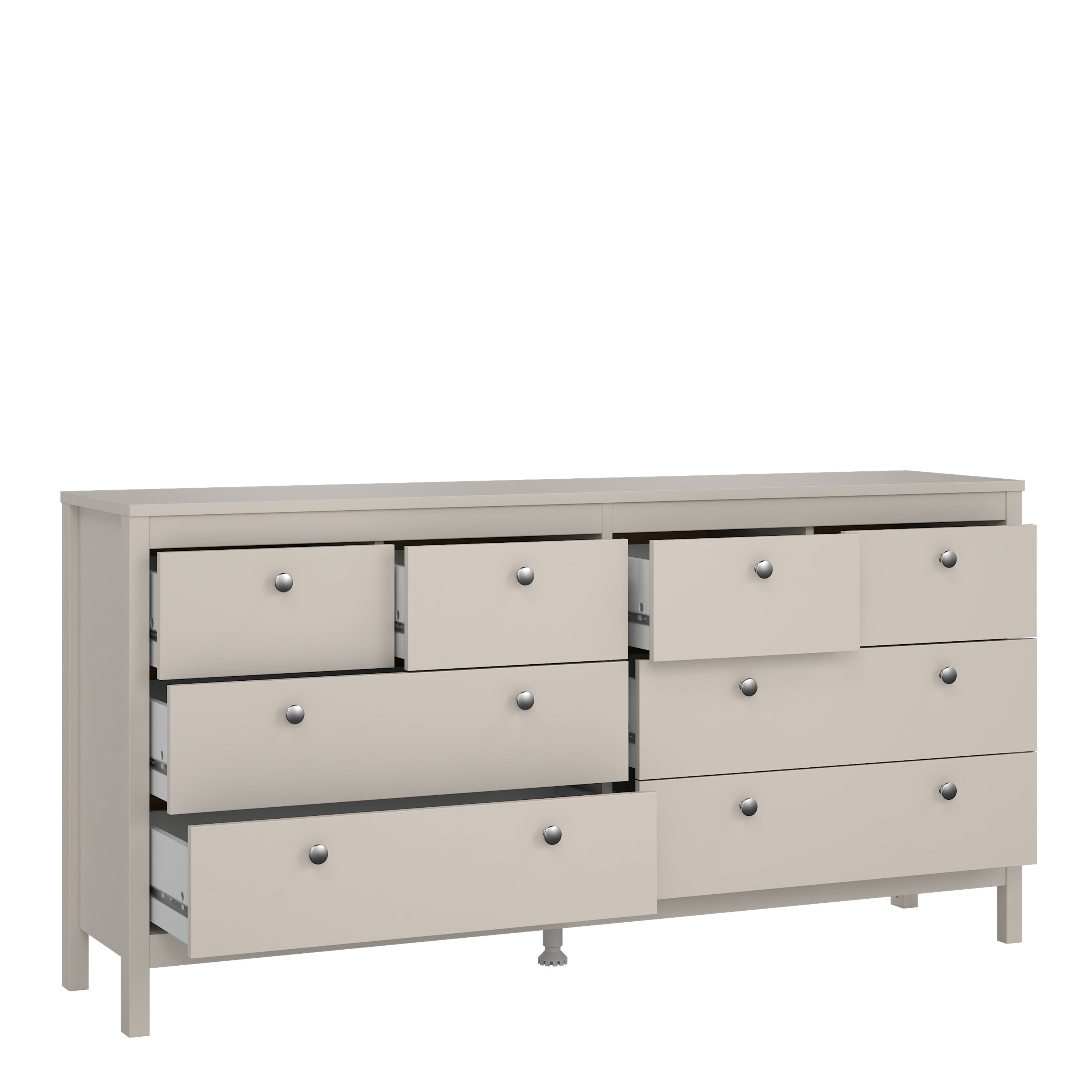 Madrid Double Dresser 4+4 Drawers in Cashmere – FTG, view 5