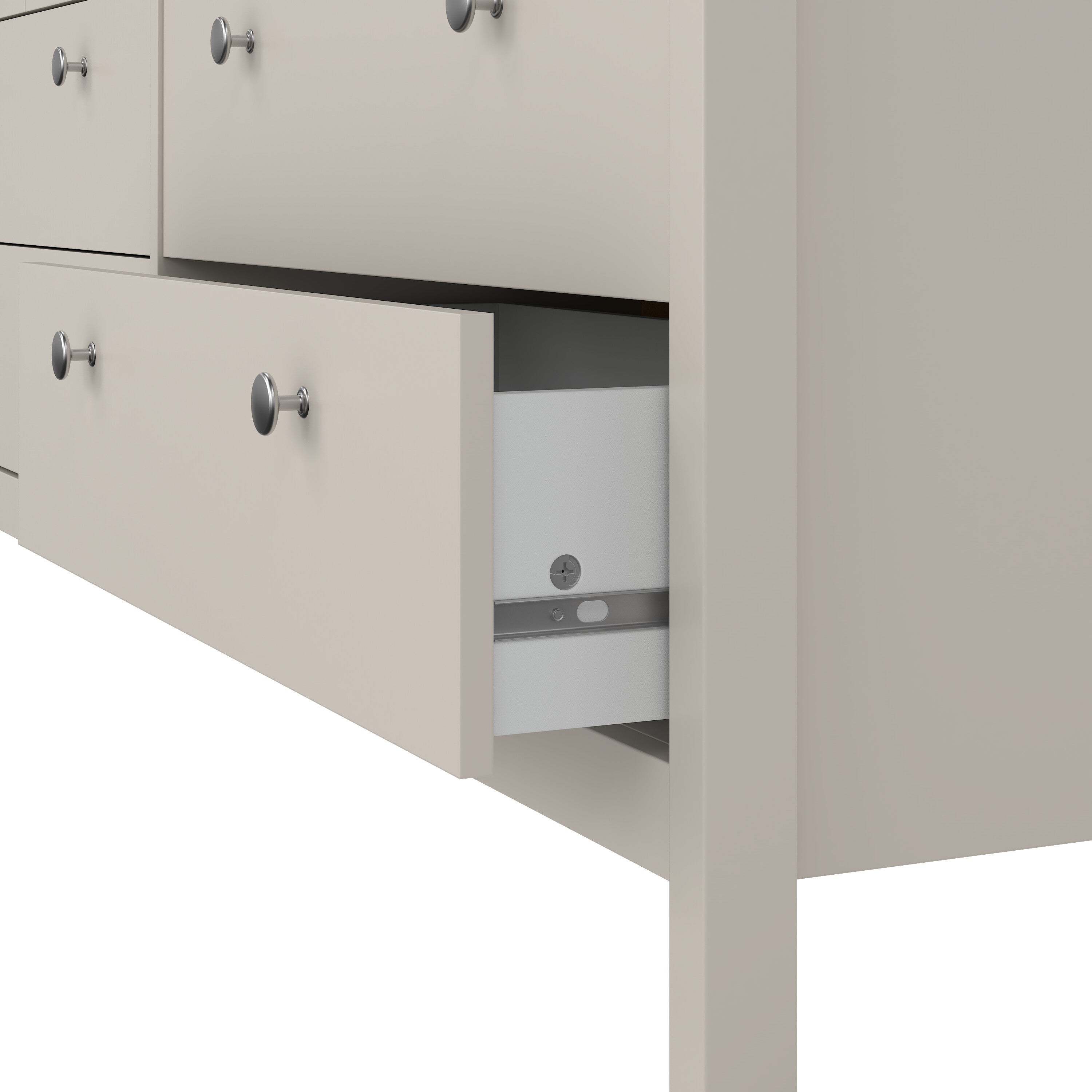 Madrid Double Dresser 4+4 Drawers in Cashmere – FTG, view 9