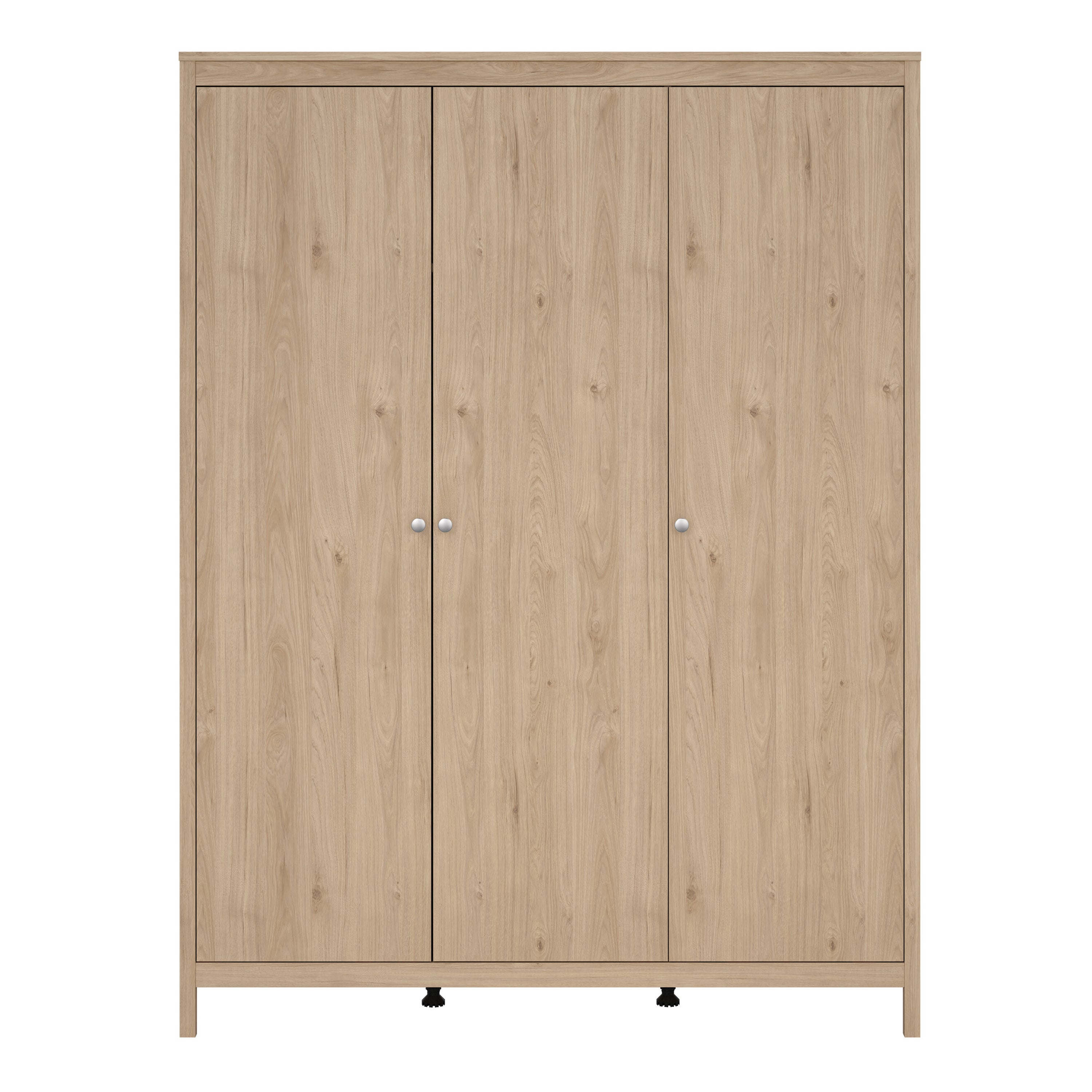 Madrid Wardrobe with 3 Doors in Jackson Hickory Oak – FTG, view 2