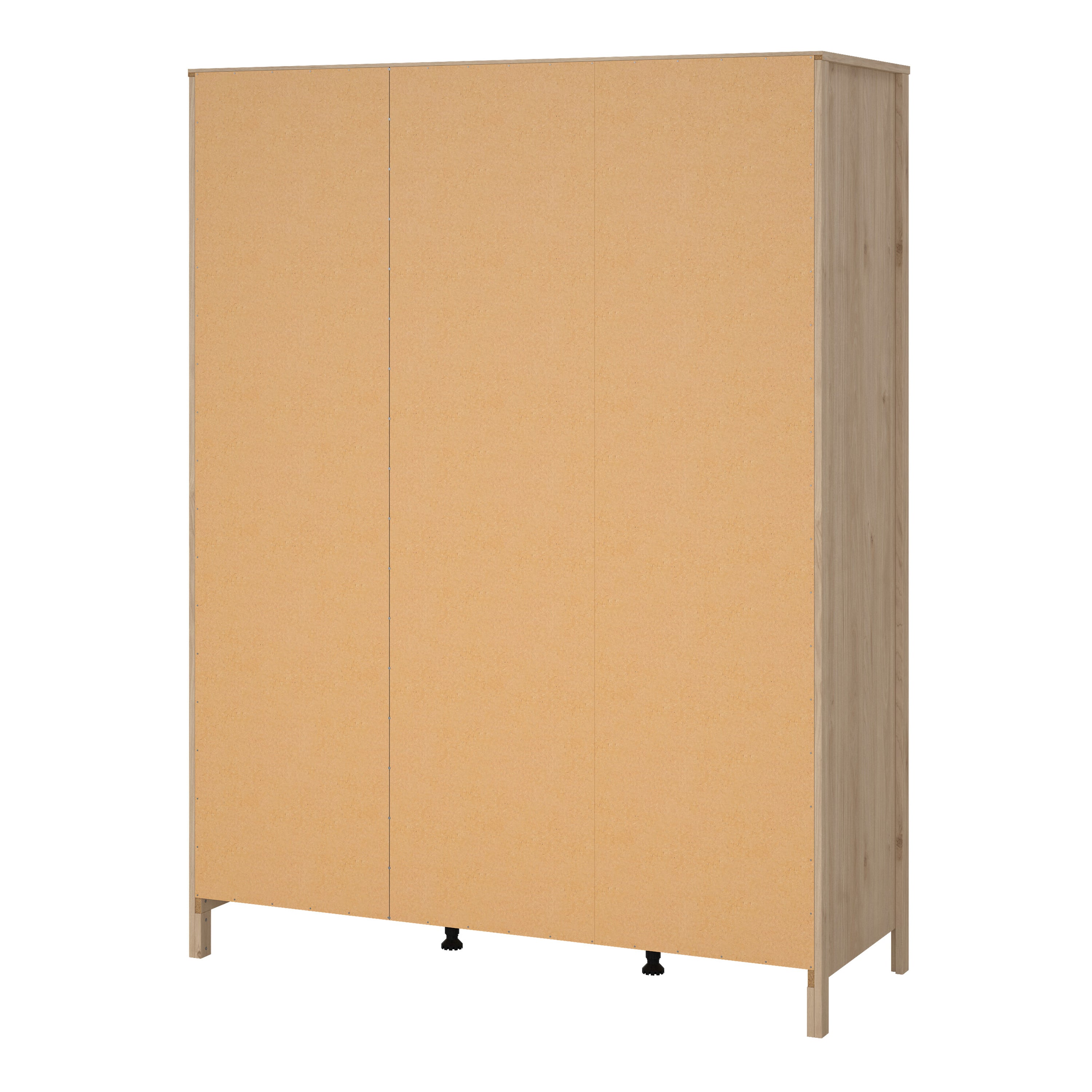 Madrid Wardrobe with 3 Doors in Jackson Hickory Oak – FTG, view 4