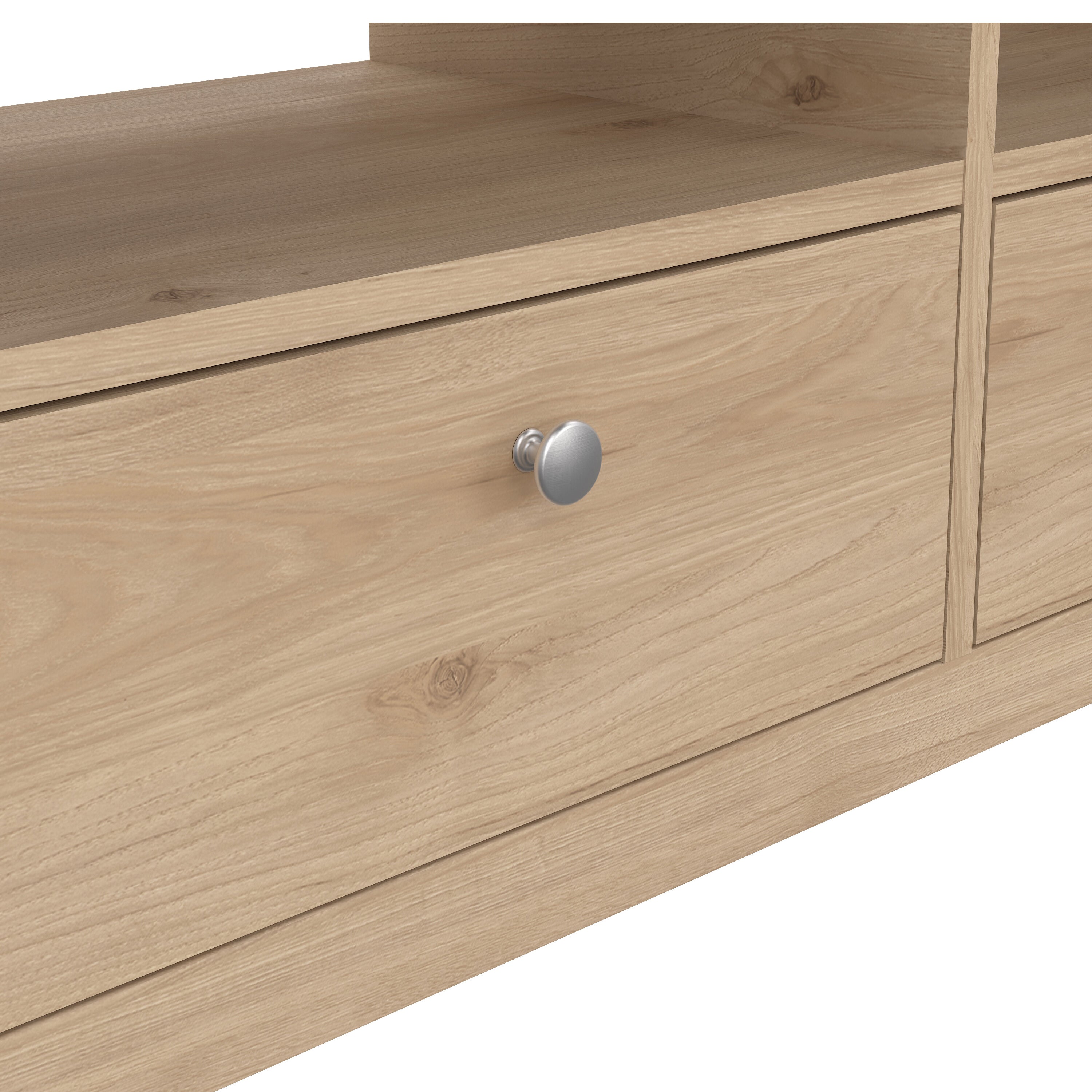 Madrid TV-Unit 3 Drawers in Jackson Hickory Oak – FTG, view 8