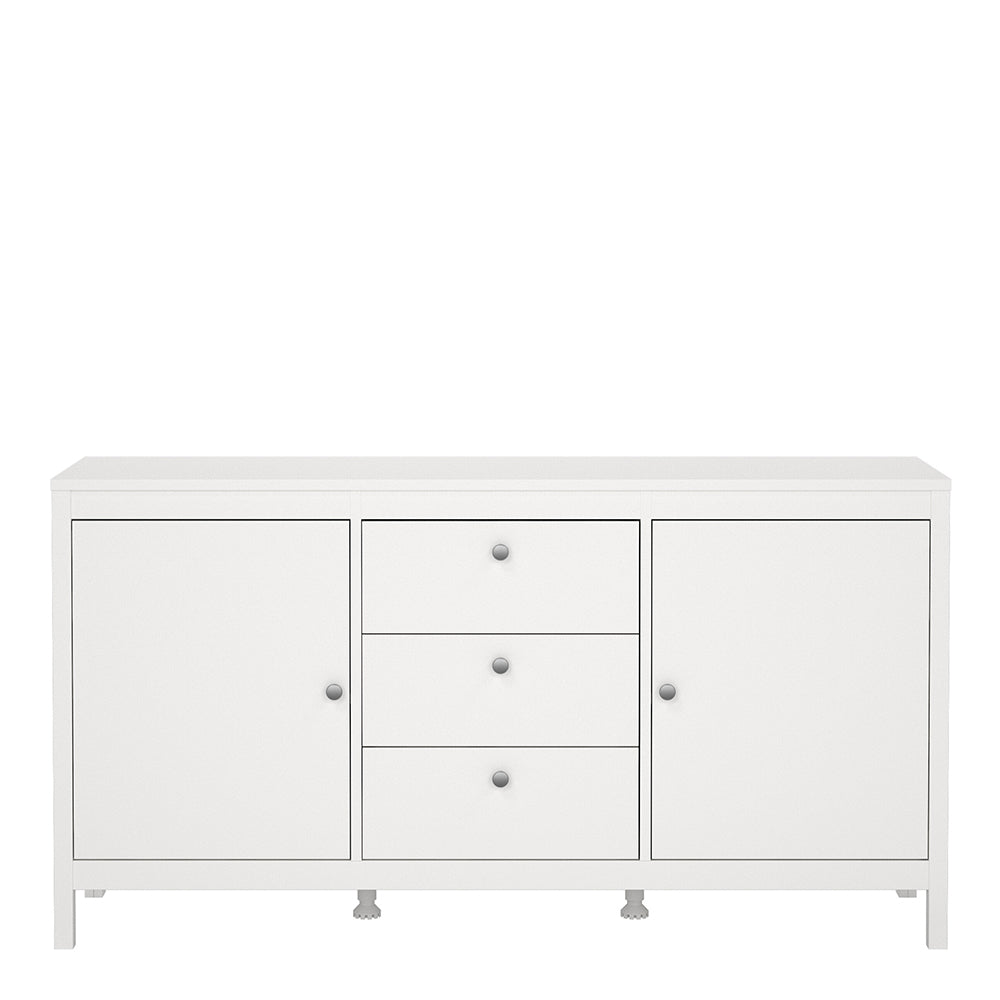 Madrid Sideboard 2 Doors 3 Drawers in White – FTG, view 2