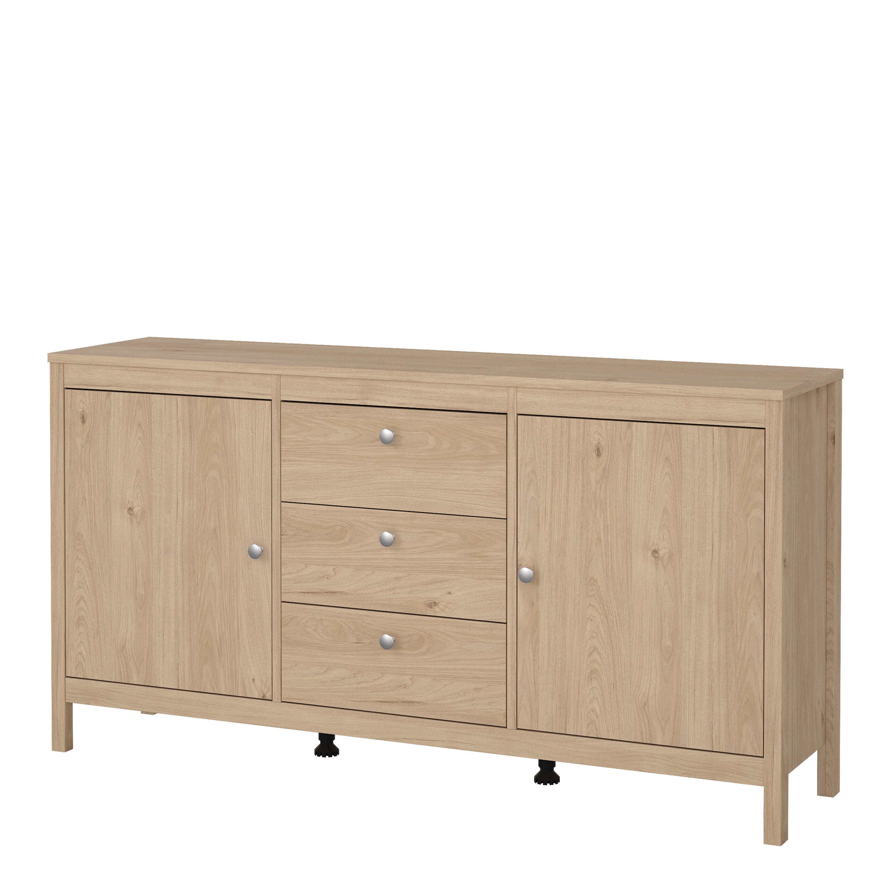 Madrid Sideboard 2 Doors + 3 Drawers in Jackson Hickory Oak – FTG, view 3