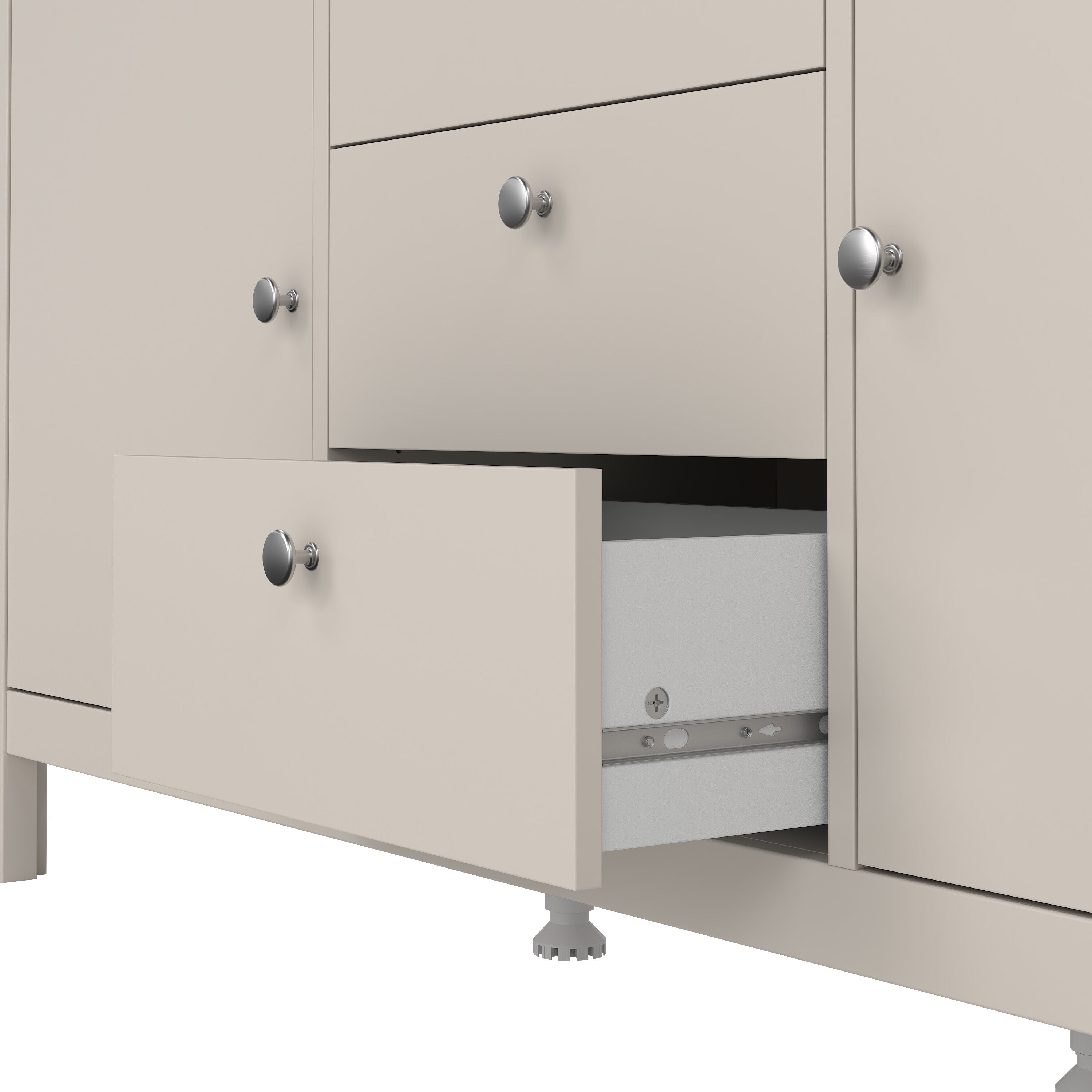 Madrid Sideboard 2 Doors + 3 Drawers in Cashmere – FTG, view 8