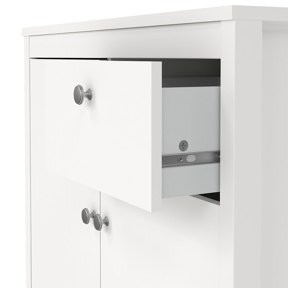 Madrid Sideboard 2 Doors 1 Drawer in White – FTG, view 9