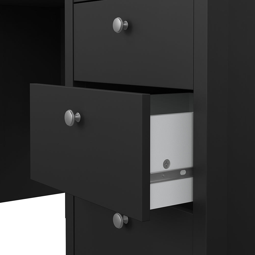 Madrid Desk 3 Drawers Matt Black – FTG, view 9