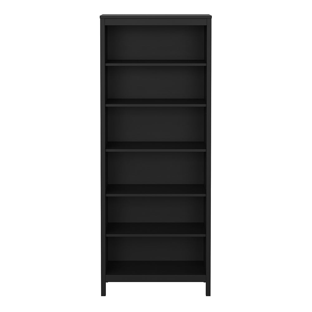 Madrid Bookcase in Black – FTG, view 2