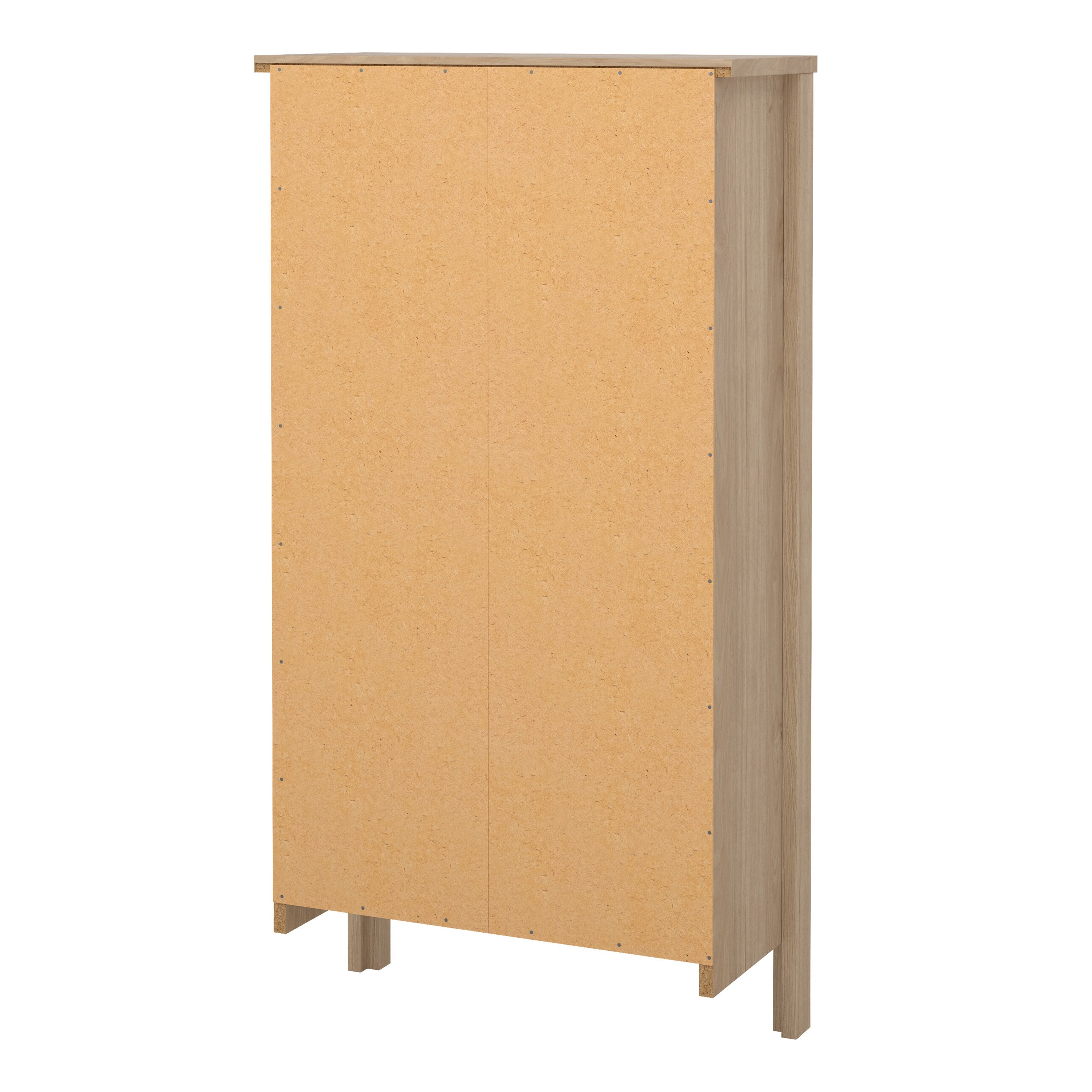 Madrid Shoe Cabinet 2 Flap Doors in Jackson Hickory Oak – FTG, view 4