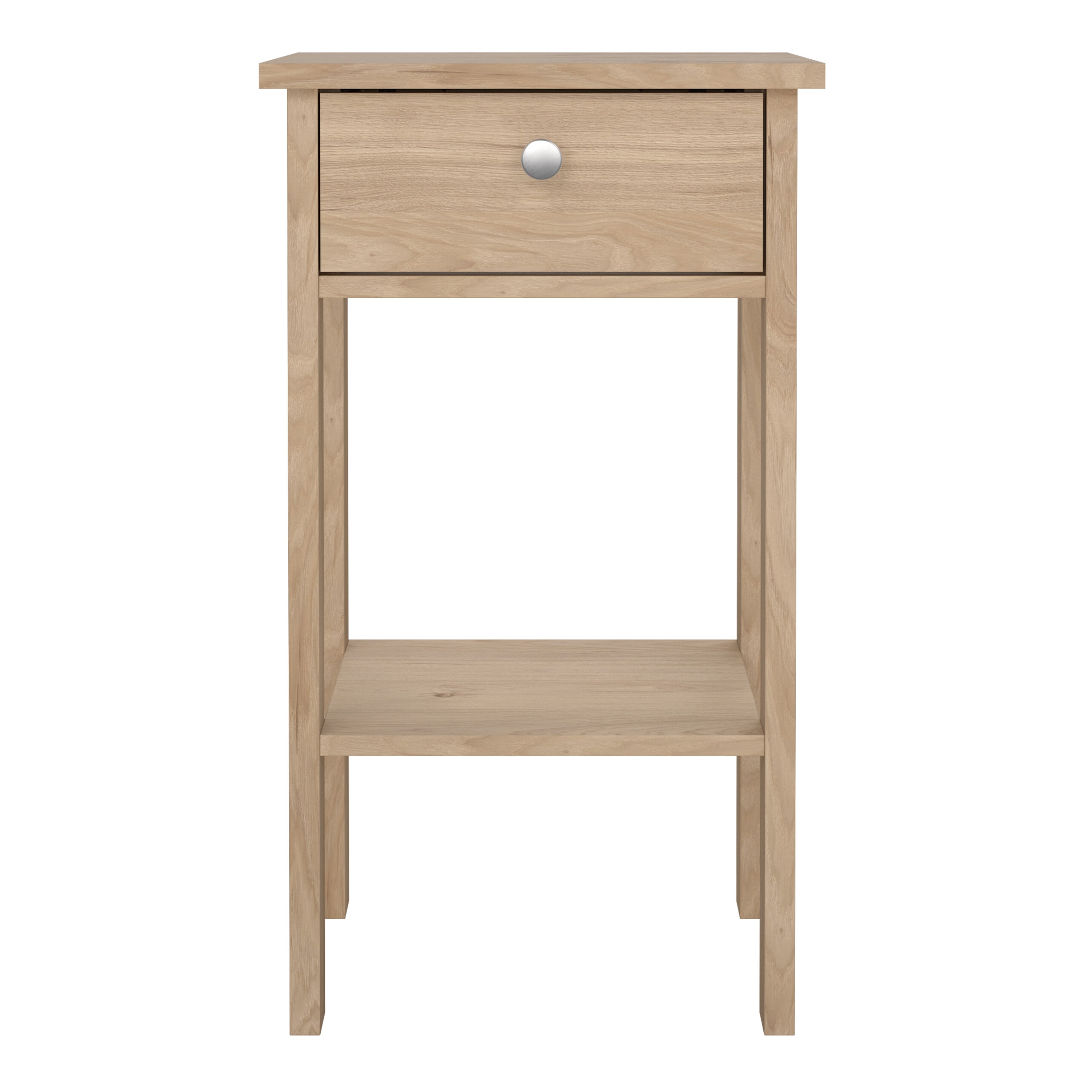 Madrid Bedside Table with 1 Drawers in Jackson Hickory Oak – FTG, view 2