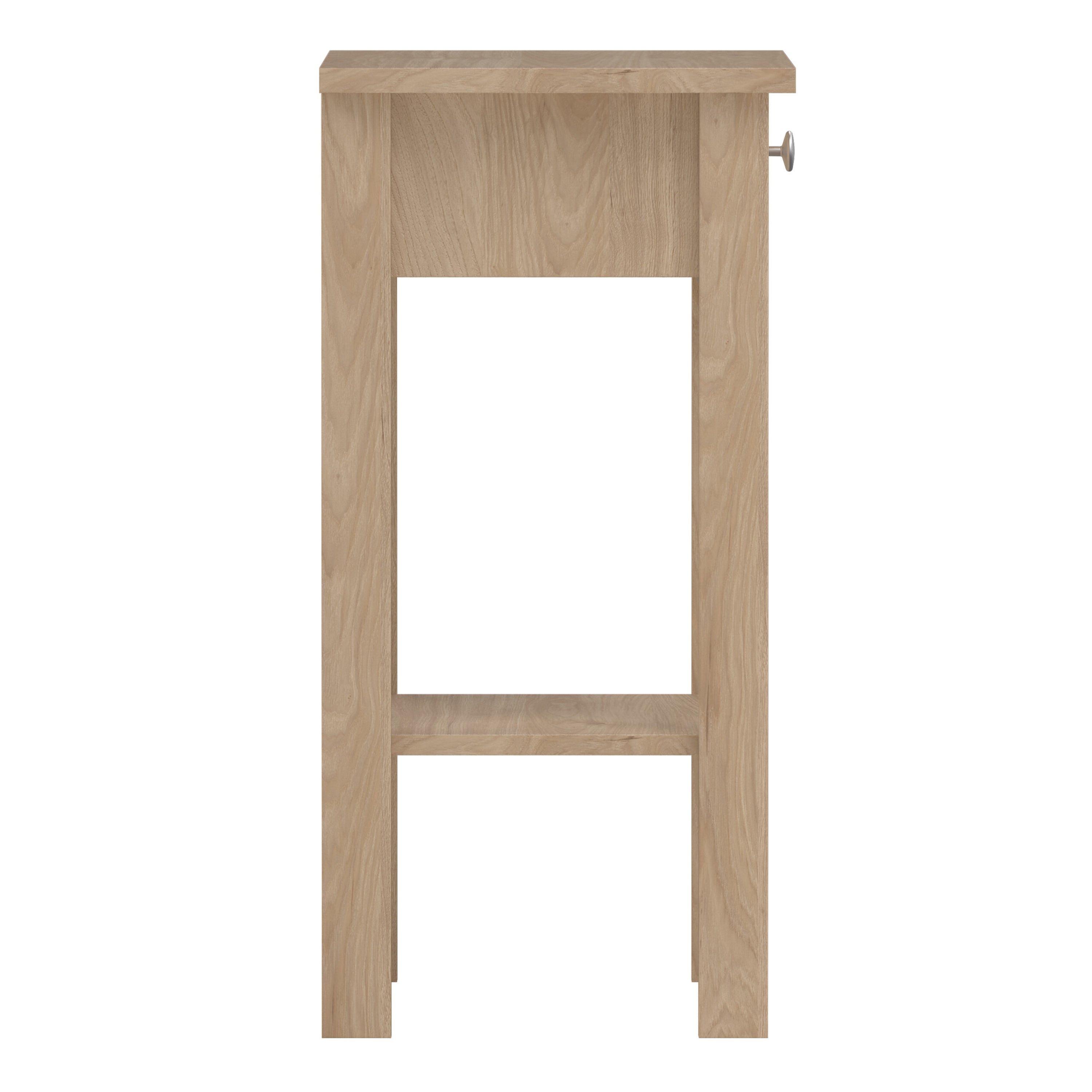 Madrid Bedside Table with 1 Drawers in Jackson Hickory Oak – FTG, view 4