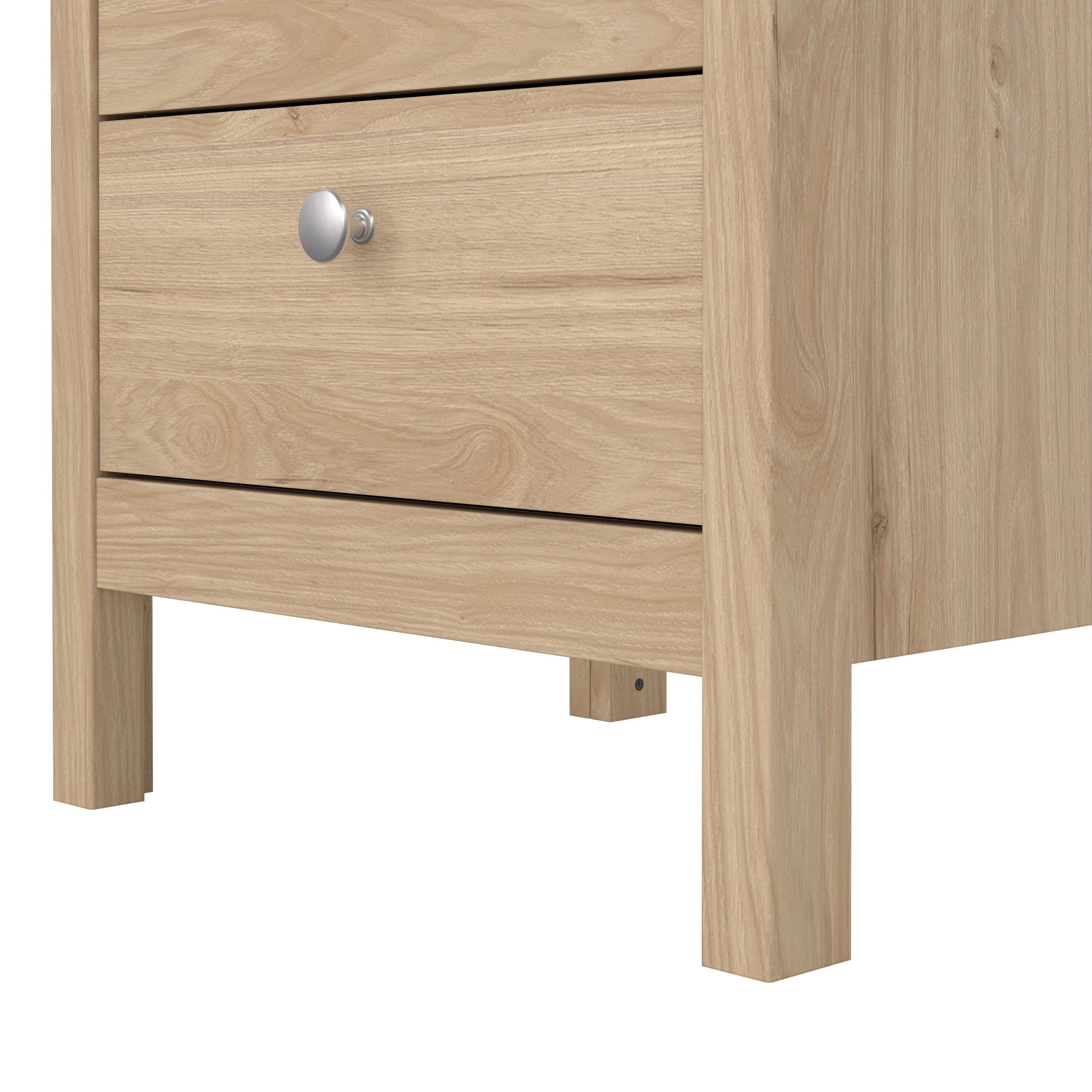 Madrid Bedside Table 3 Drawers in Jackson Hickory Oak – FTG, view 9