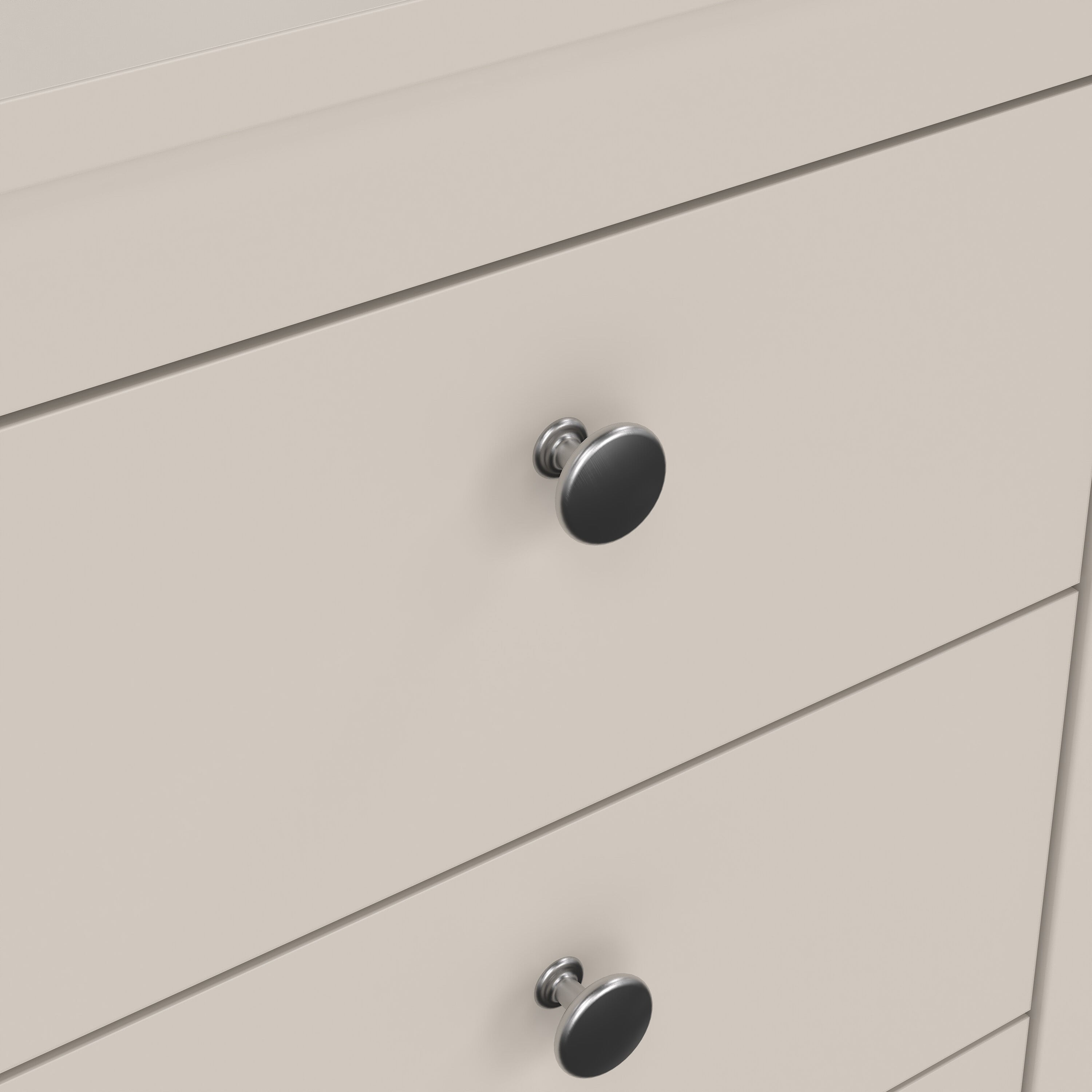 Madrid Bedside Table 3 Drawers in Cashmere – FTG, view 7