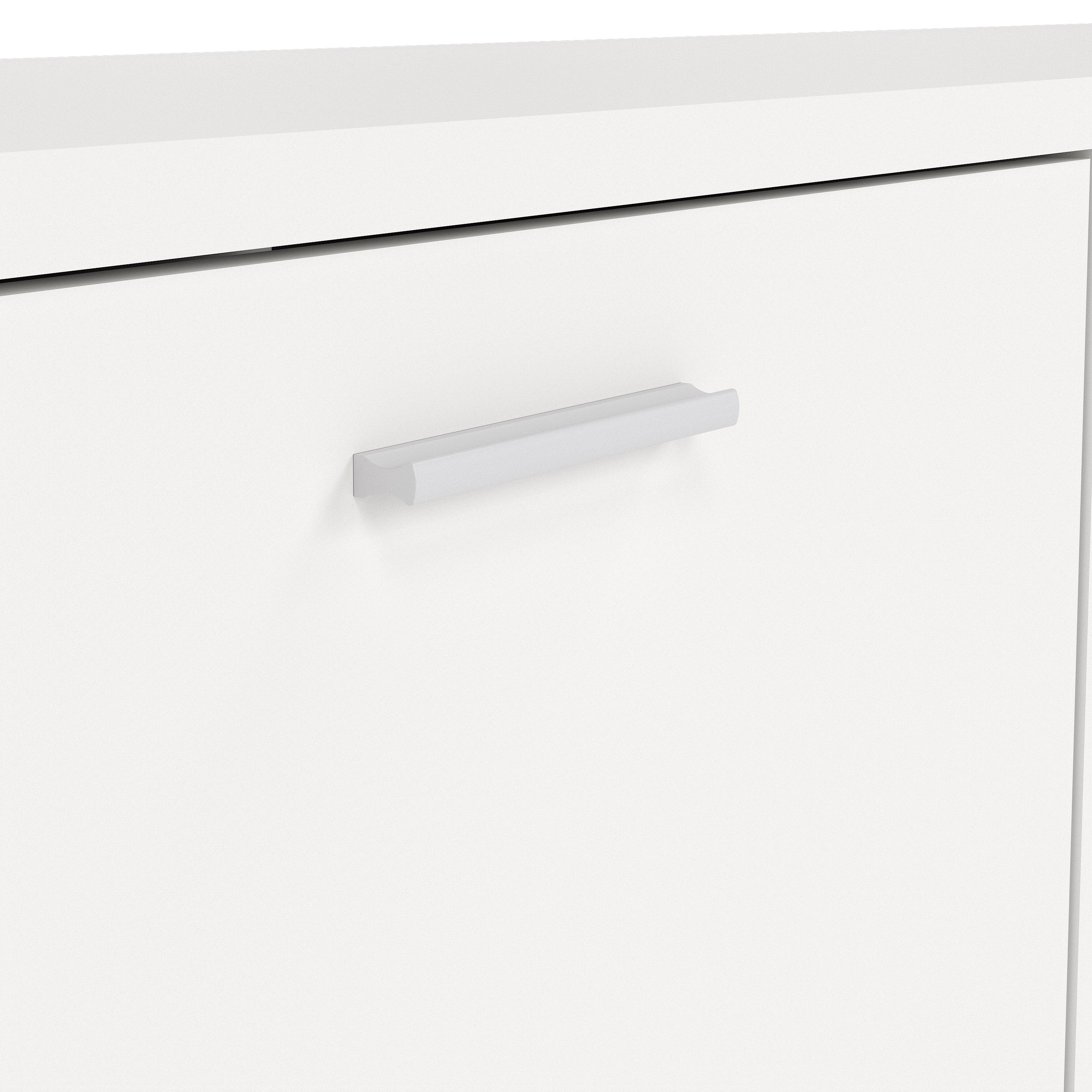 Media TV Unit with 2 Doors 1 Drawer in White – FTG, view 7