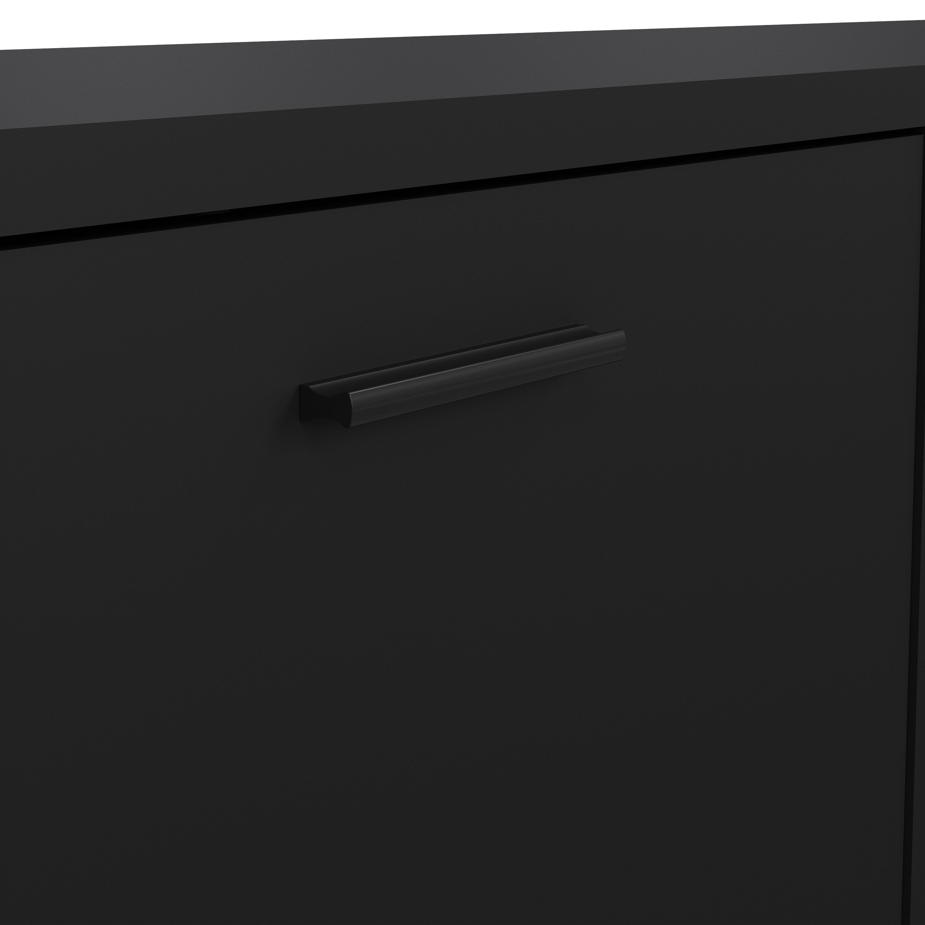 Media TV Unit with 2 Doors 1 Drawer in Black – FTG, view 7