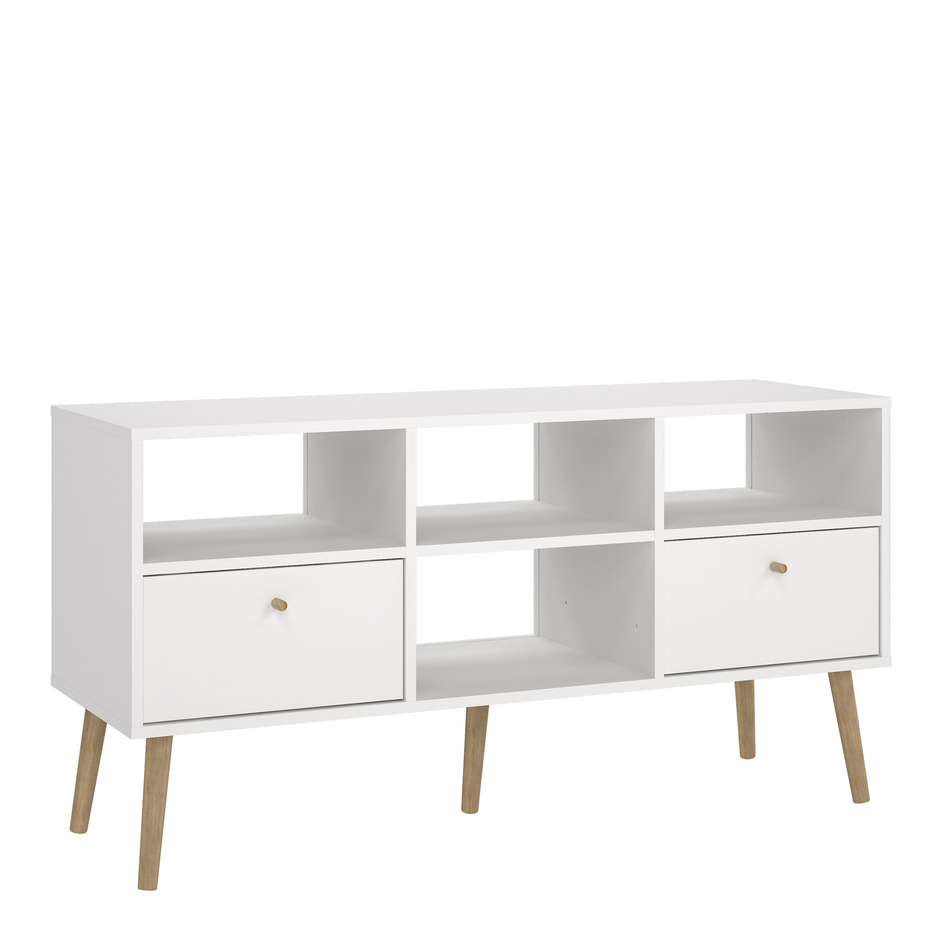 Cumbria TV-Unit 2 Drawers White – FTG