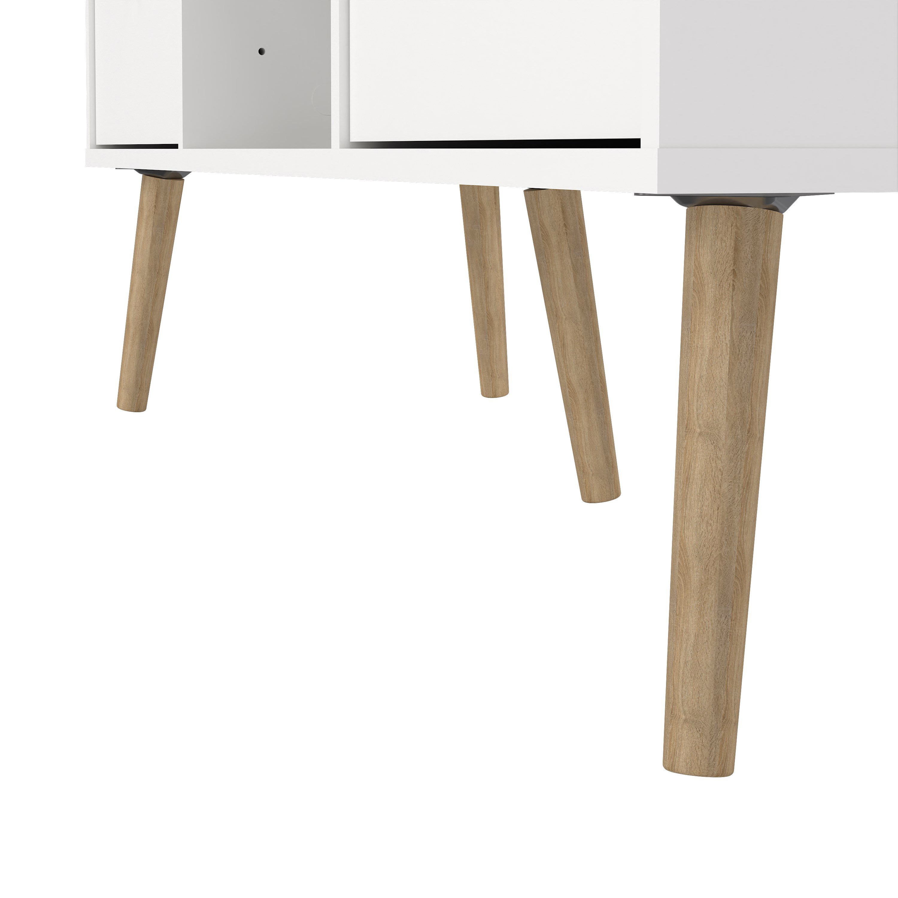Cumbria TV-Unit 2 Drawers White – FTG, view 9