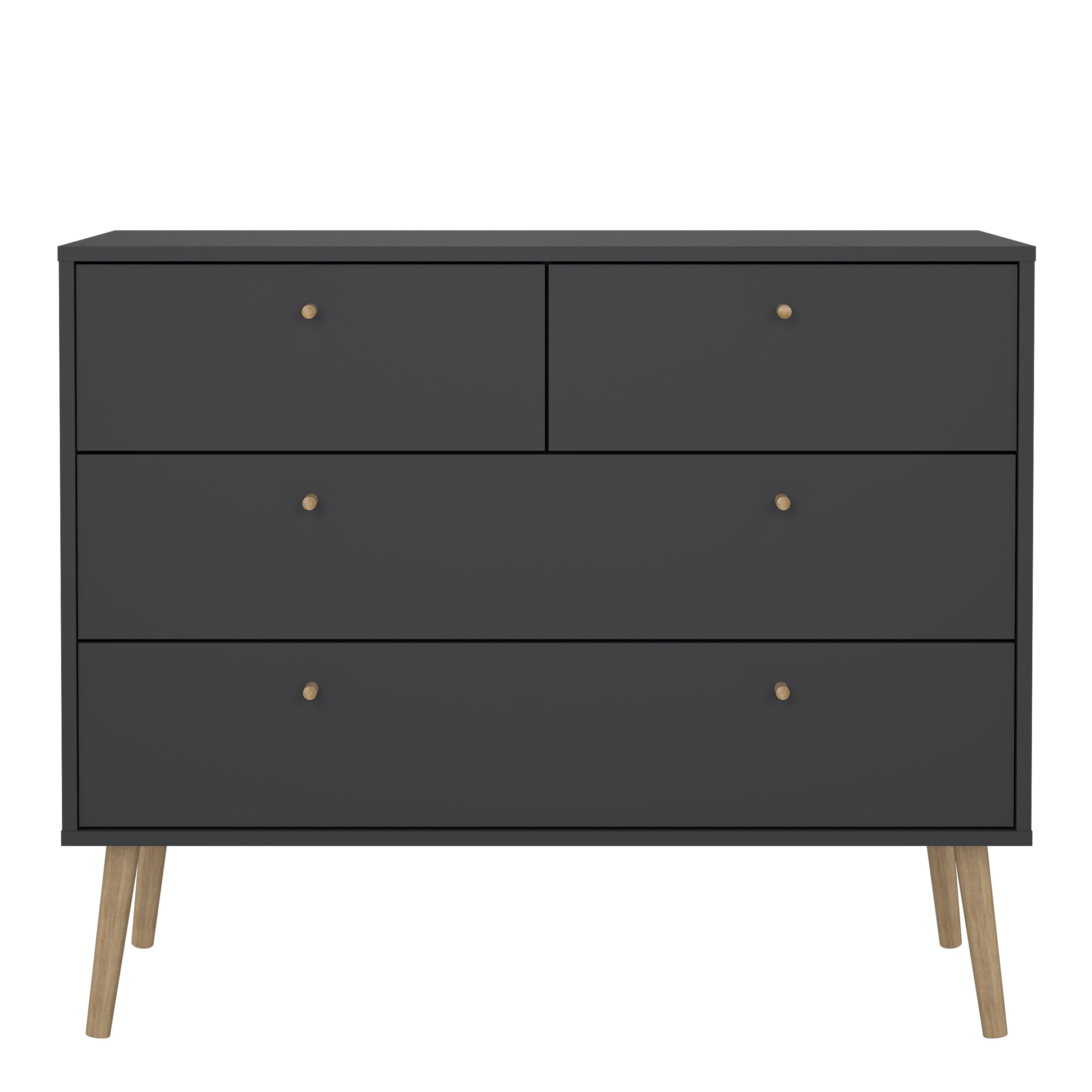 Cumbria Chest 2 + 2 Drawers Dark Grey – FTG, view 2