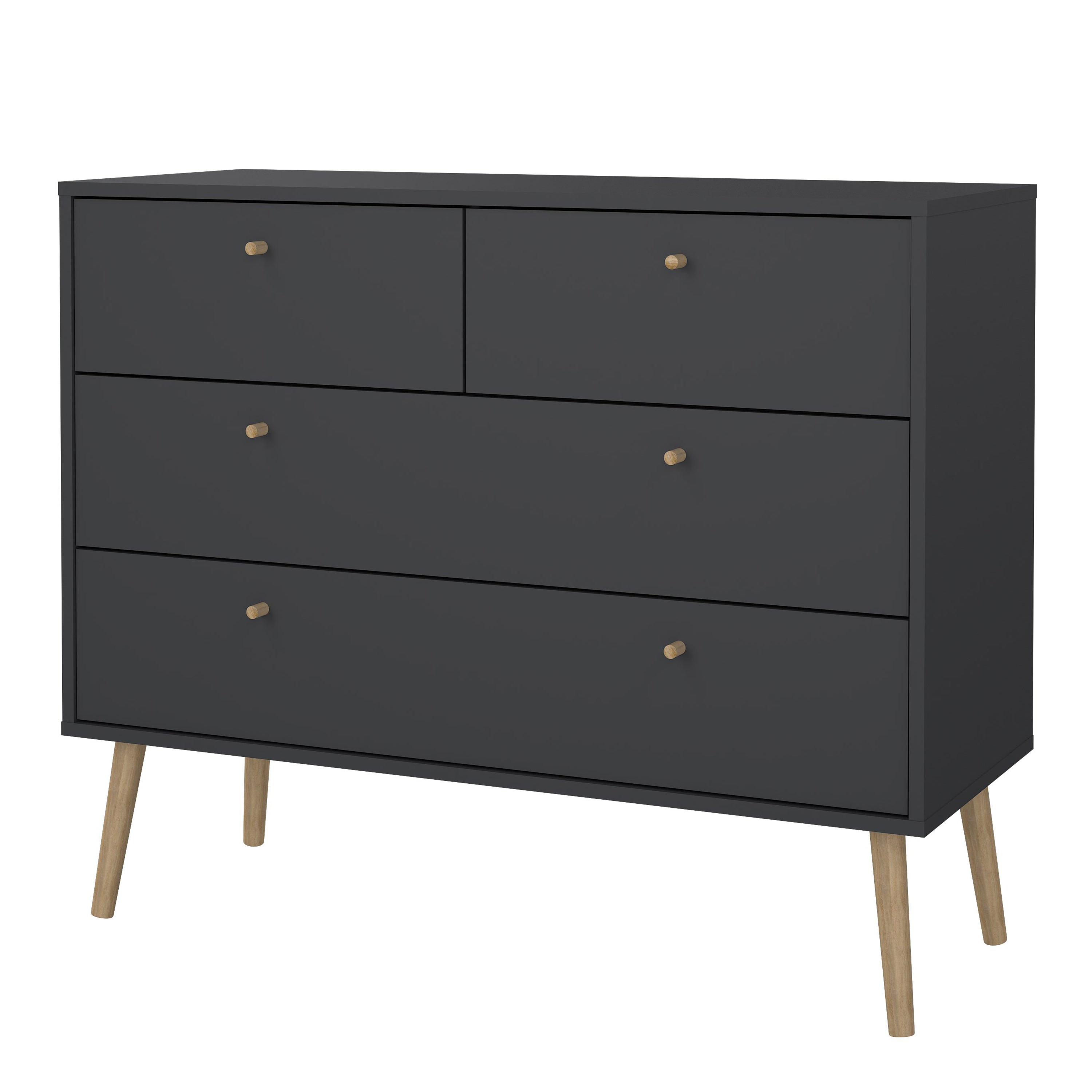 Cumbria Chest 2 + 2 Drawers Dark Grey – FTG, view 3
