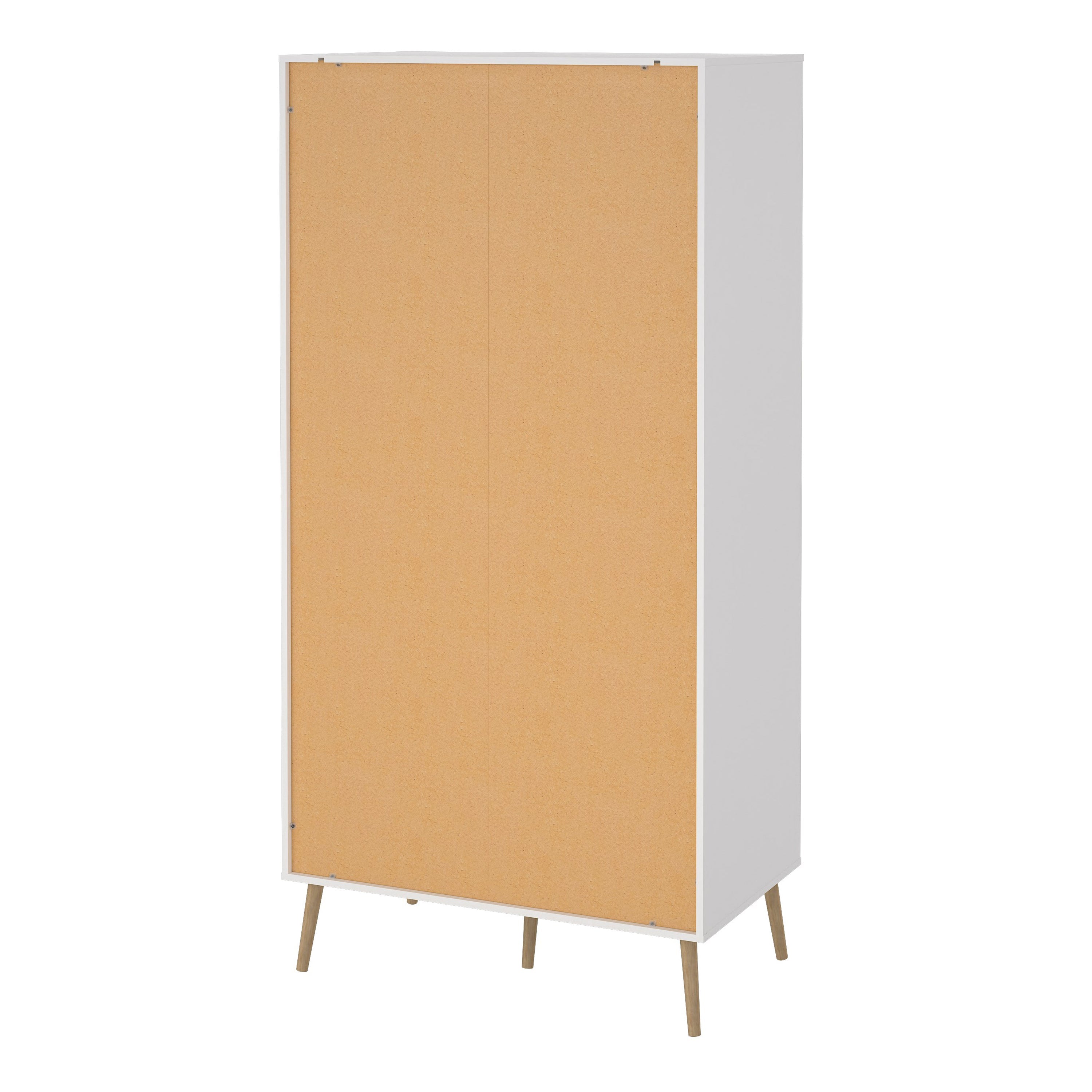 Cumbria Wardrobe with 2 Doors + 2 Drawers White – FTG, view 4
