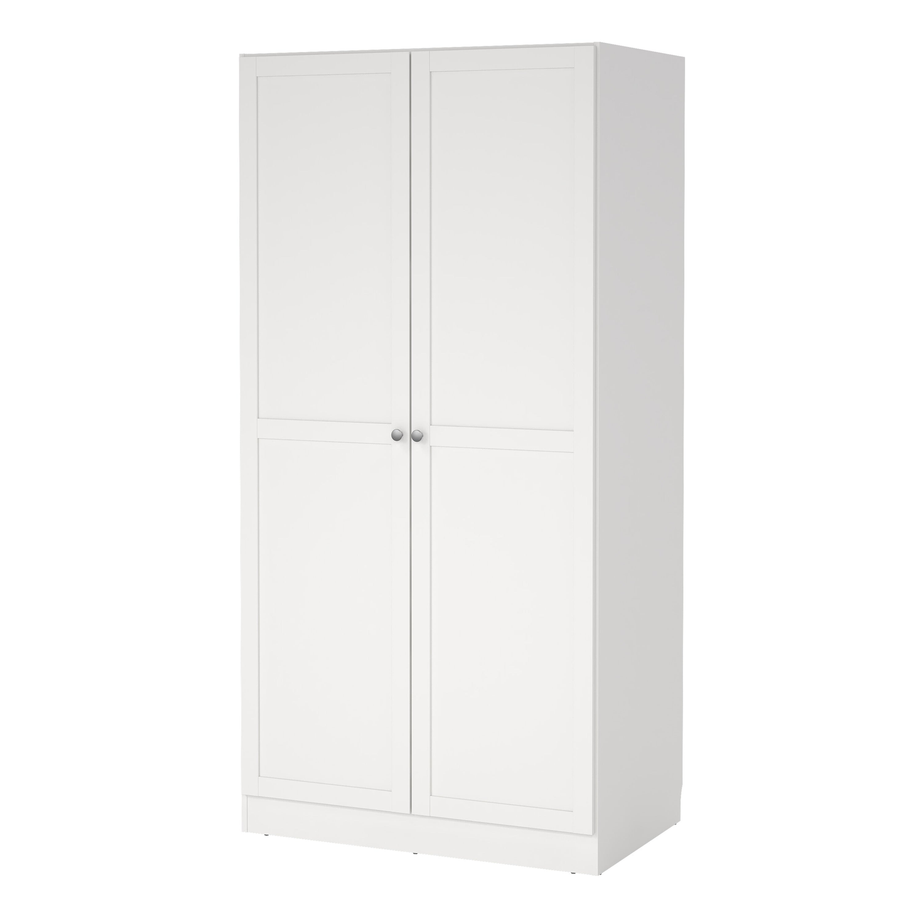 Brande Wardrobe with 2 Frame Doors in White – FTG, view 3