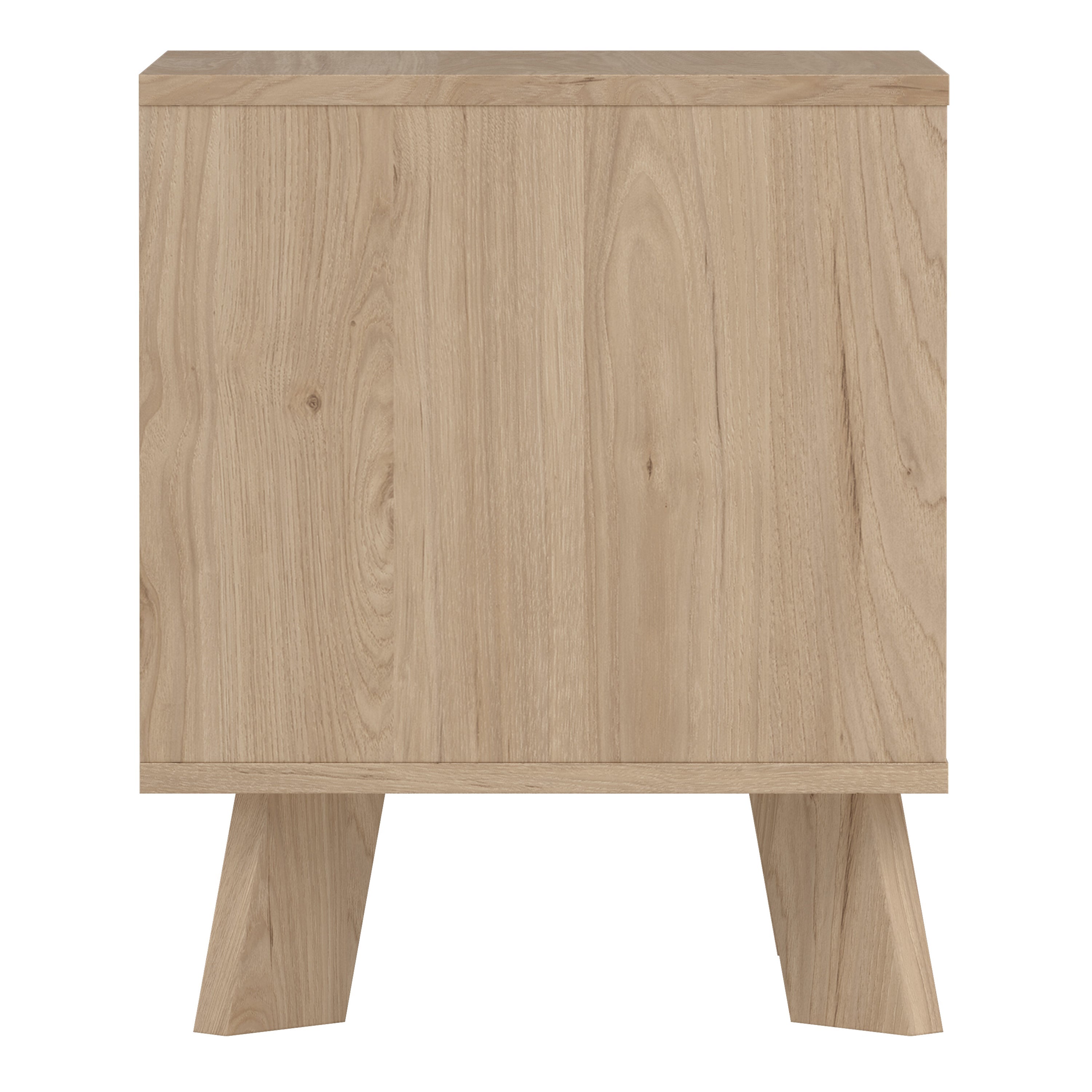 Ikast Nightstand 1 Drawer in Jackson Hickory and White – FTG, view 4