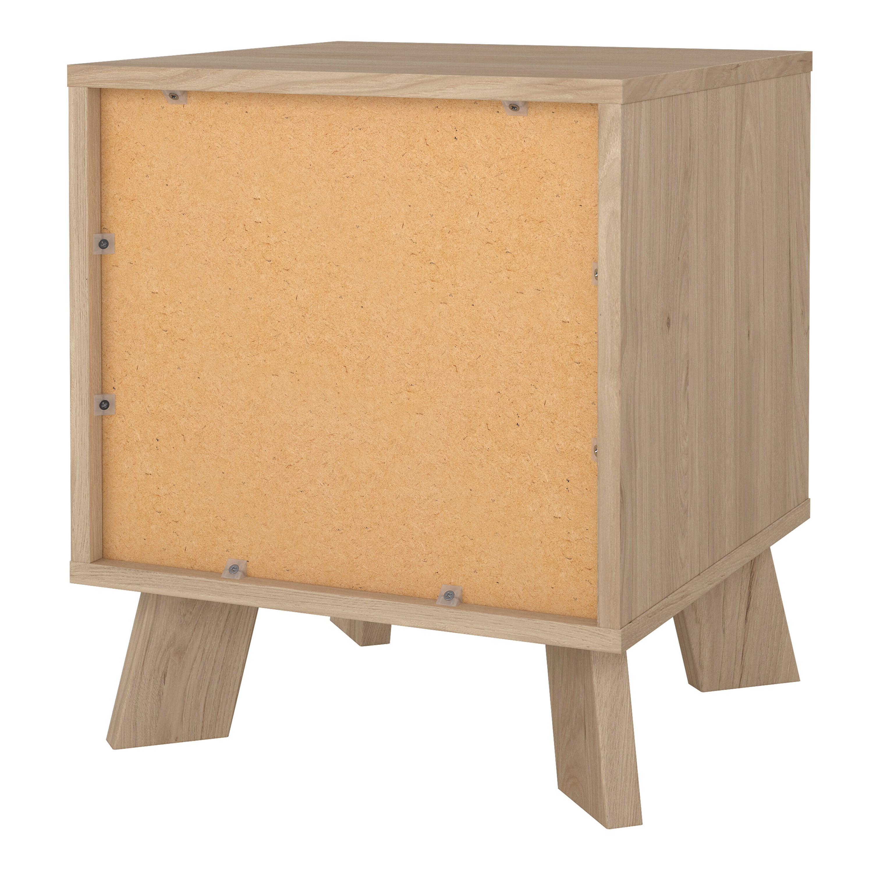 Ikast Nightstand 1 Drawer in Jackson Hickory and White – FTG, view 5