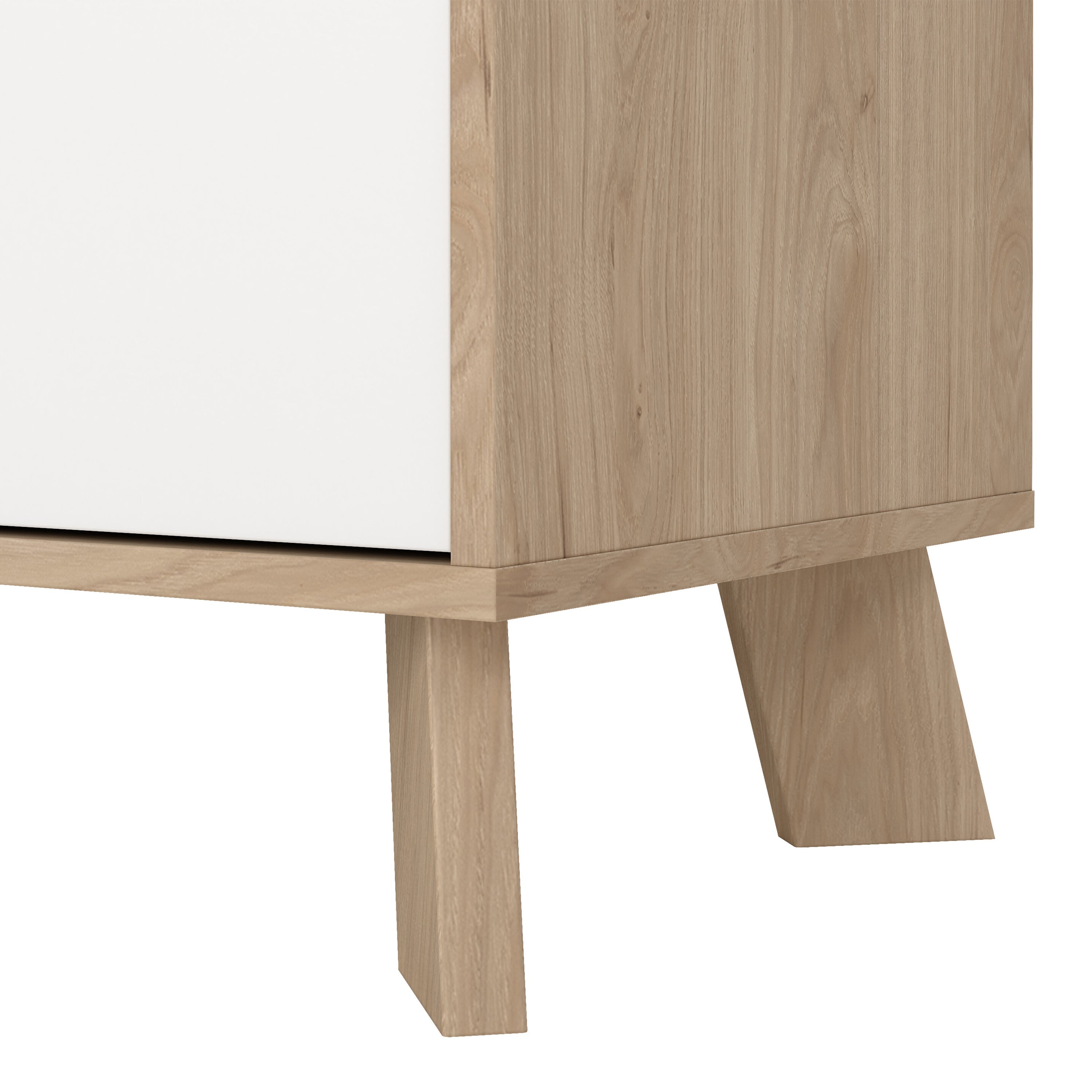 Ikast Sideboard 4 Doors + 1 Drawer in Jackson Hickory and White – FTG, view 10